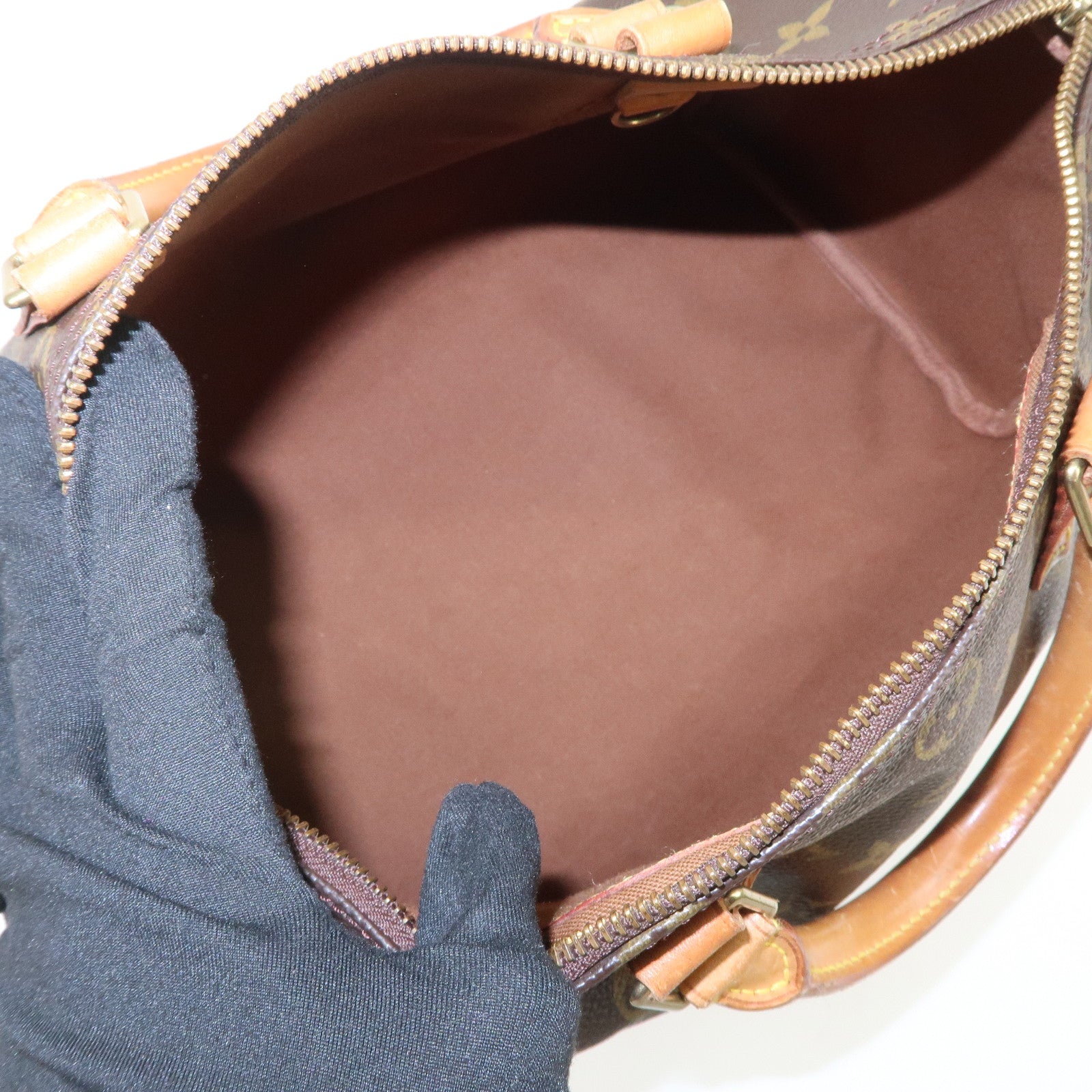 Louis Vuitton Monogram Speedy 30 Boston Bag Hand Bag Brown M41526
