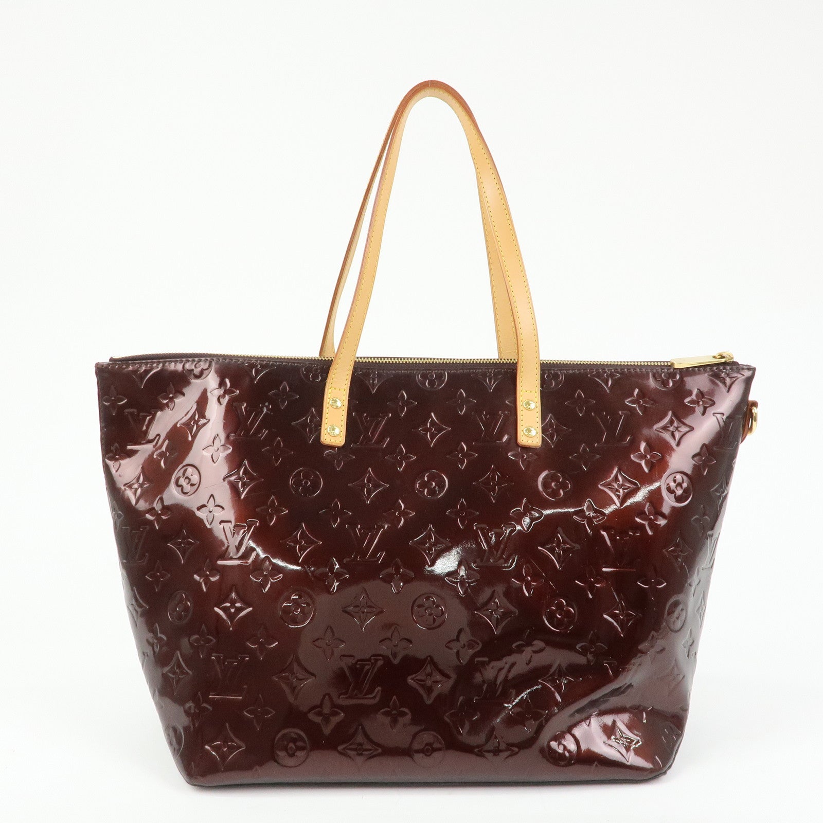 Louis Vuitton Monogram Vernis Bellevue GM Hand Bag Amarante M93589