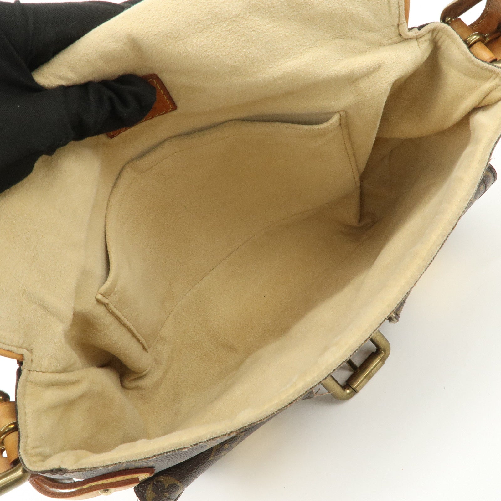 Louis Vuitton Monogram Hudson PM Shoulder Bag Brown M40047