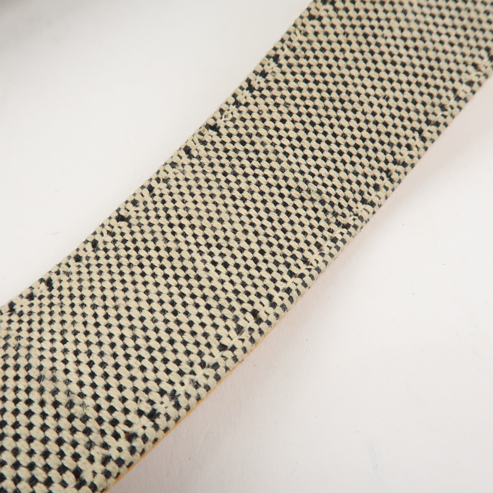 CHANEL COCO Mark Canvas Patent Leather Chain Shoulder Bag Grey Orange Used