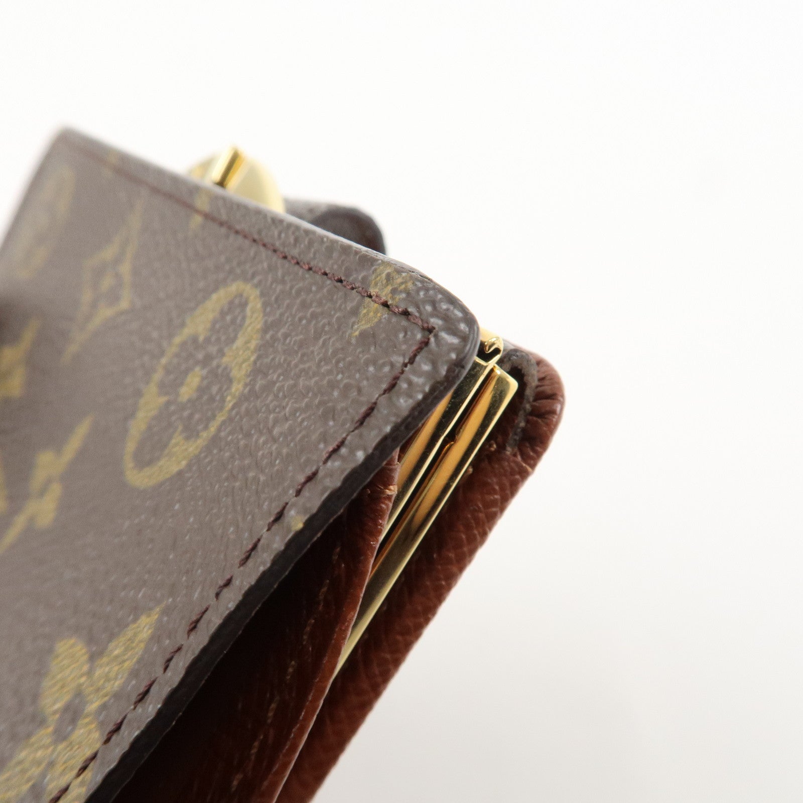 Louis Vuitton Monogram Porte Monnaie Billets Viennois Wallet M61663 Used