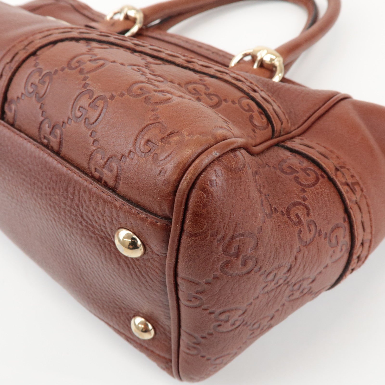 GUCCI Guccissima Leather Tote Bag Hand Bag Brown 181511