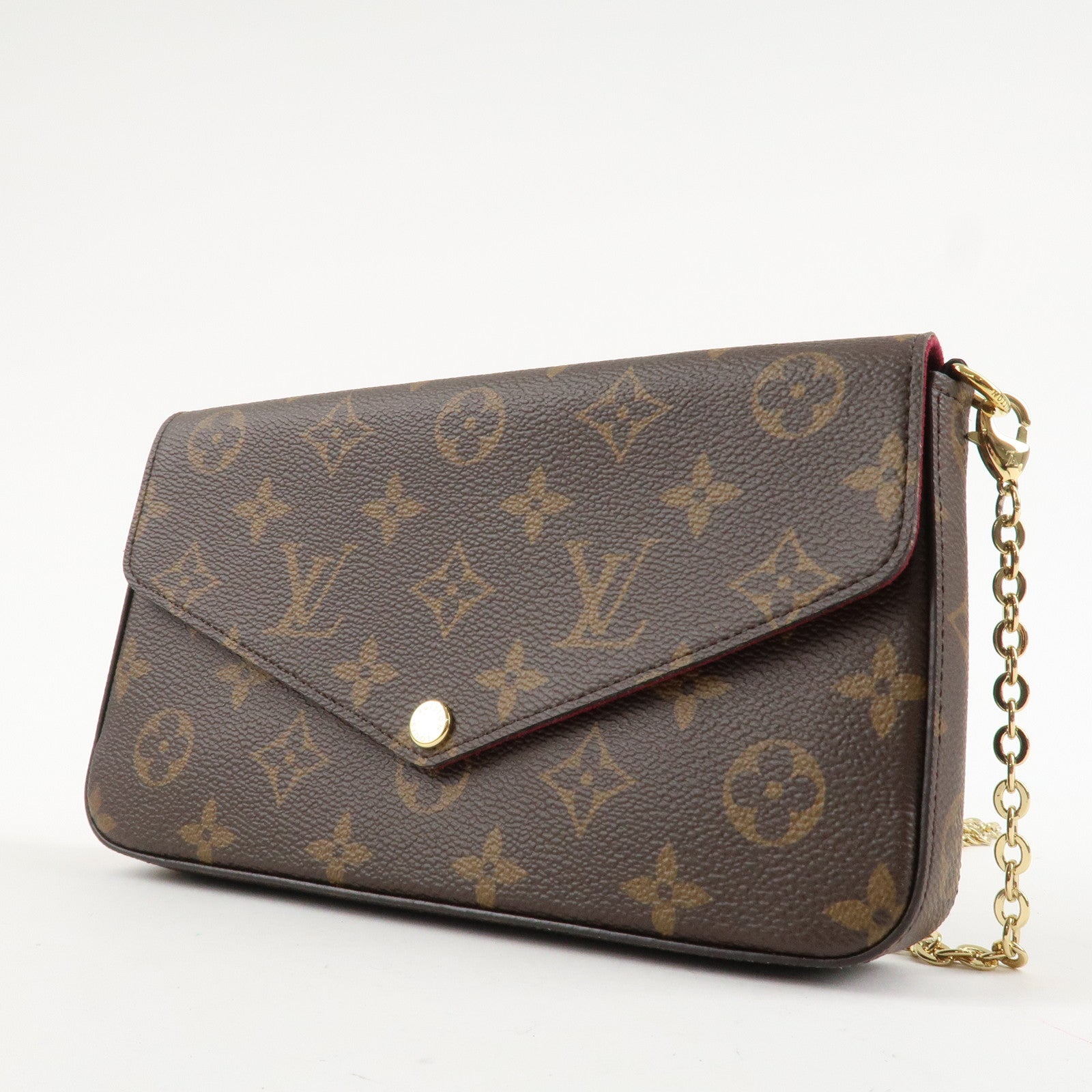 Louis Vuitton Monogram Pochette Félicie Shoulder Bag Brown M61276 Used