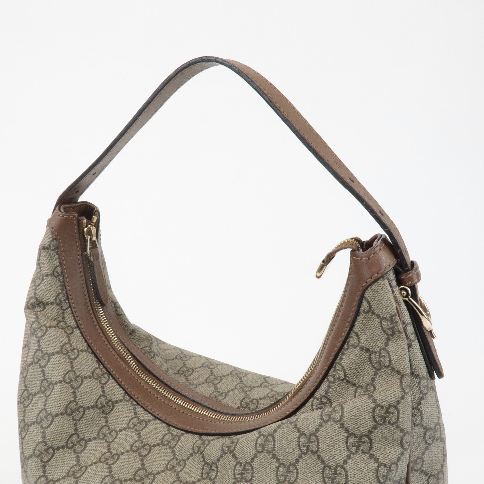 GUCCI GG Supreme Shoulder Bag Hand Bag Beige Brown 309618 Used
