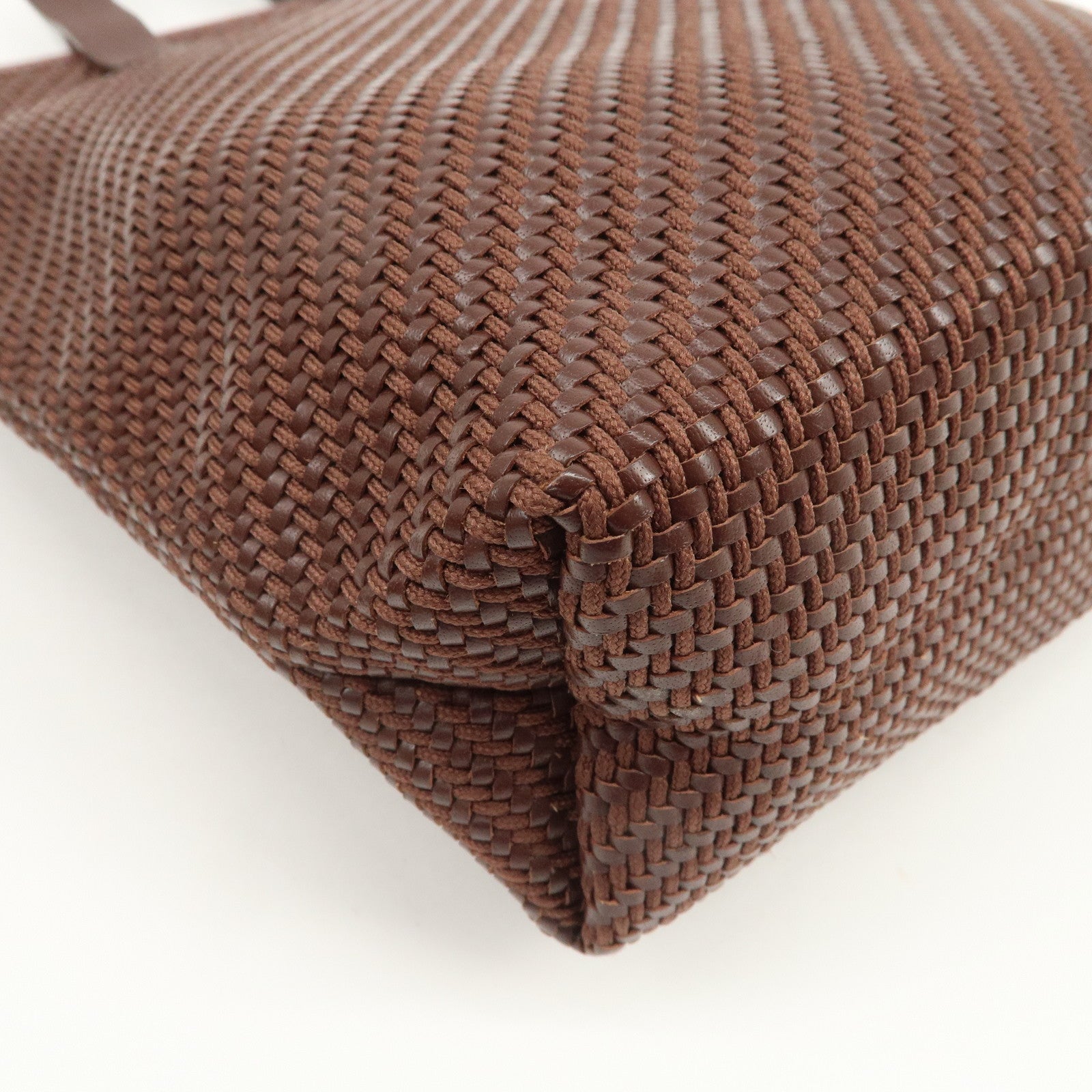 HERMES Amedaba Diago PM Leather Tote Bag Hand Bag Brown