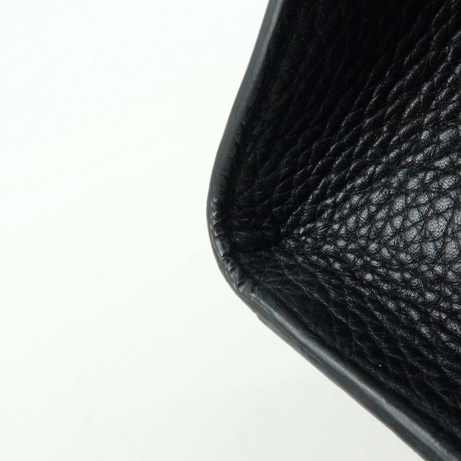 GUCCI Double G Calf Leather 2Way Bag Shoulder Bag Black 421890