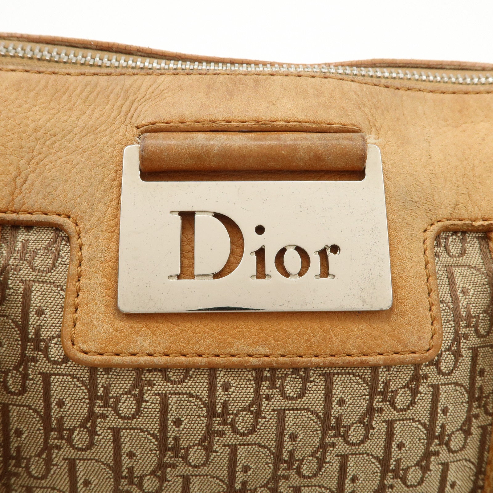 Christian Dior Trotter Street Chic Canvas Leather Mini Boston Bag