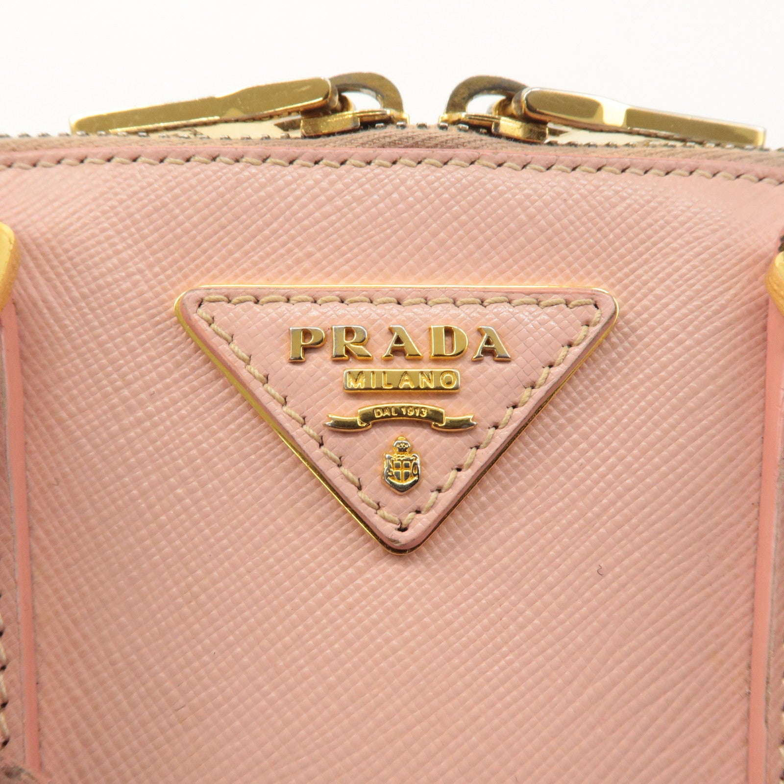 PRADA Saffiano Leather 2WAY Bag Hand Bag Cross Body Pink