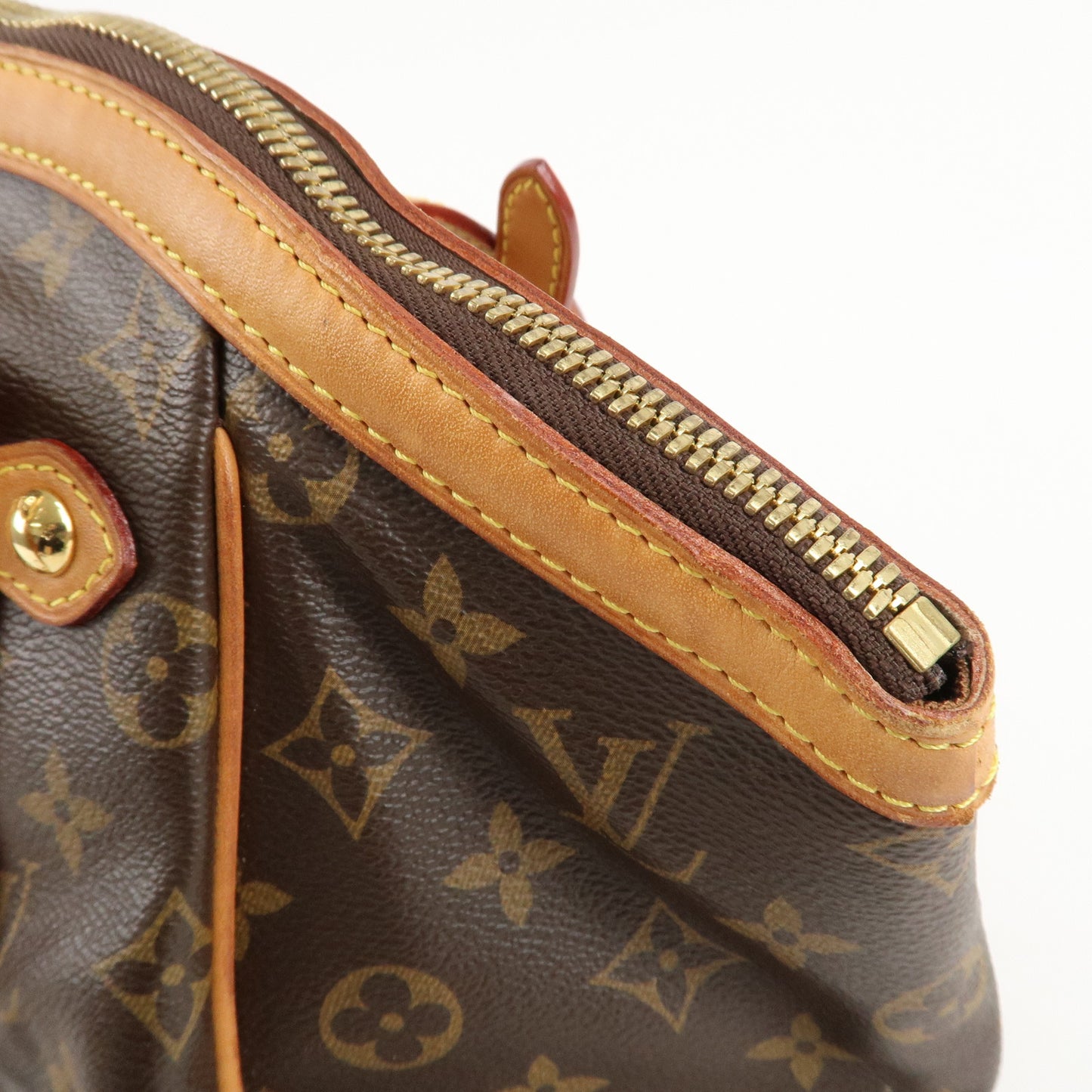 Louis Vuitton Monogram Tivoli GM Shoulder Bag Brown  M40144