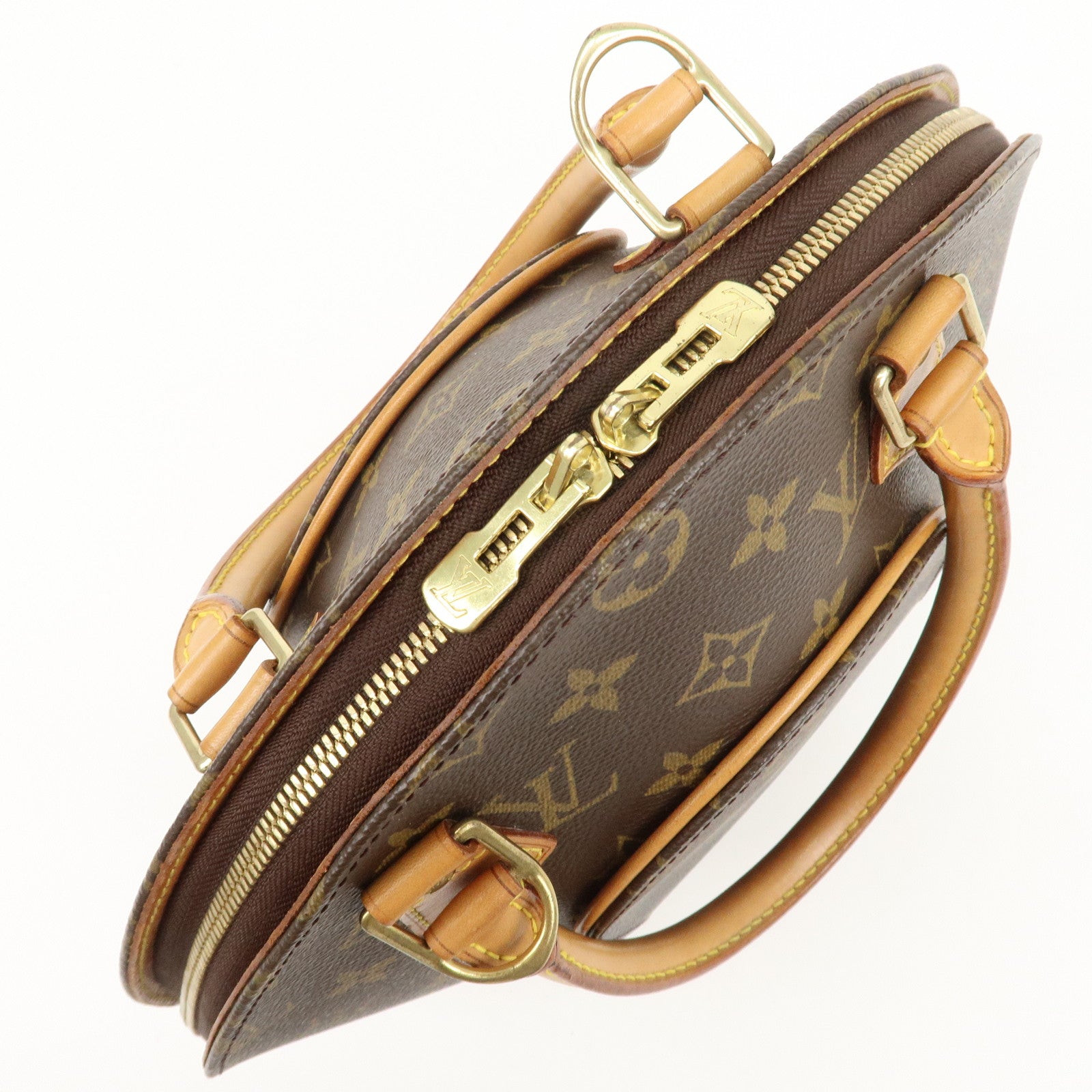 Louis Vuitton Monogram Ellipse MM Hand Bag Brown M51127 Used