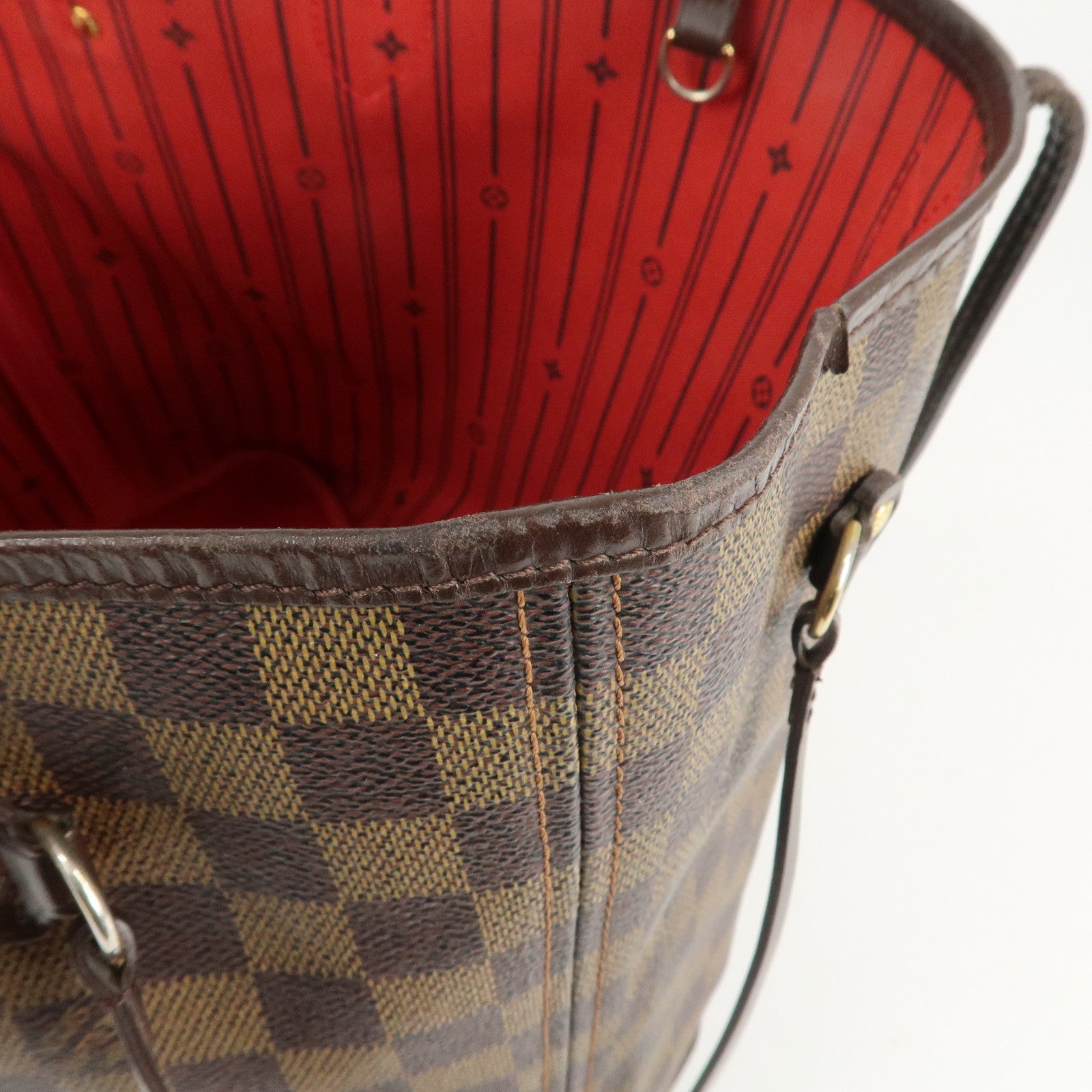 Louis Vuitton Damier Neverfull MM Tote Bag Damier Ebene N51105