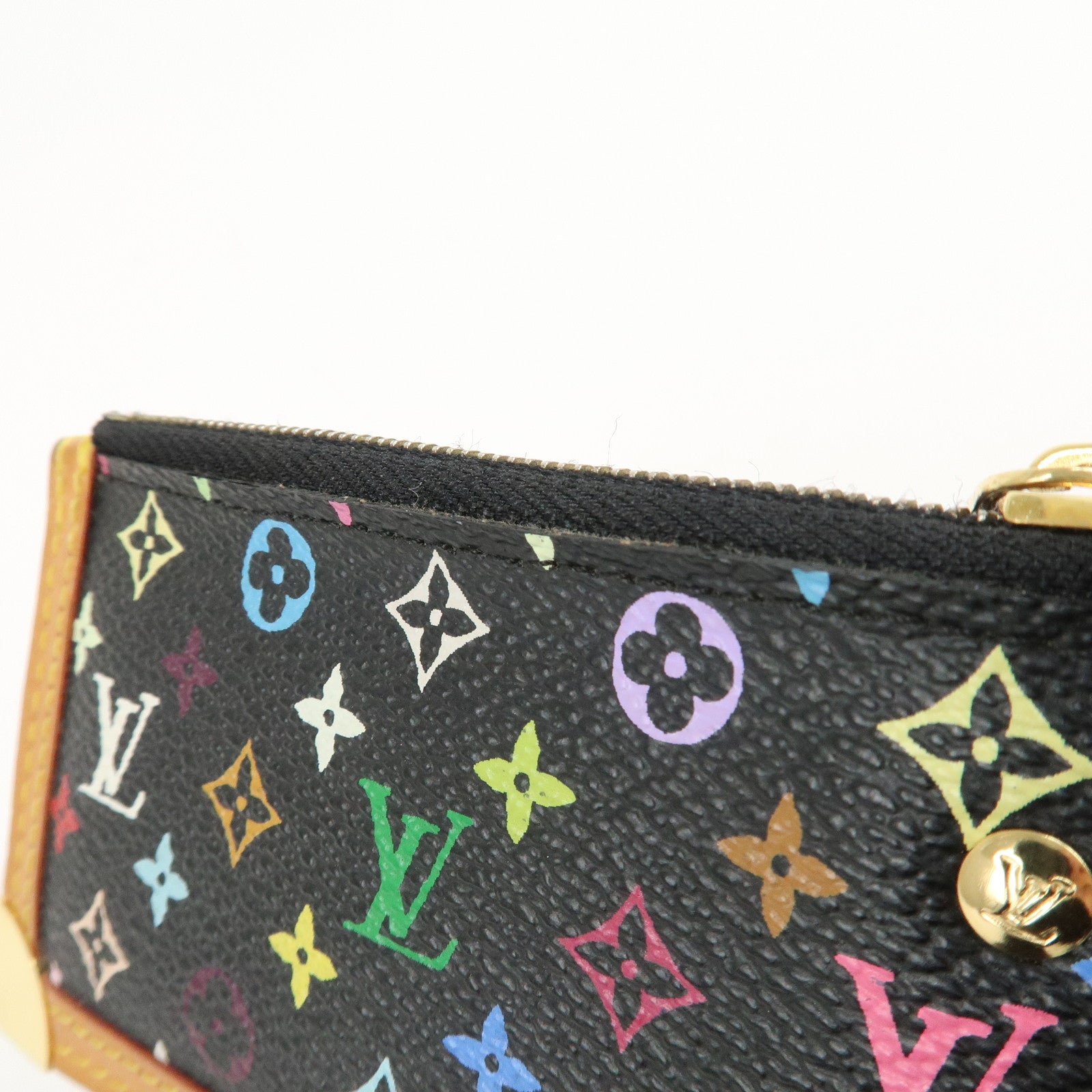 Louis Vuitton Monogram Multi Color Pochette Cles Noir M92654 Used