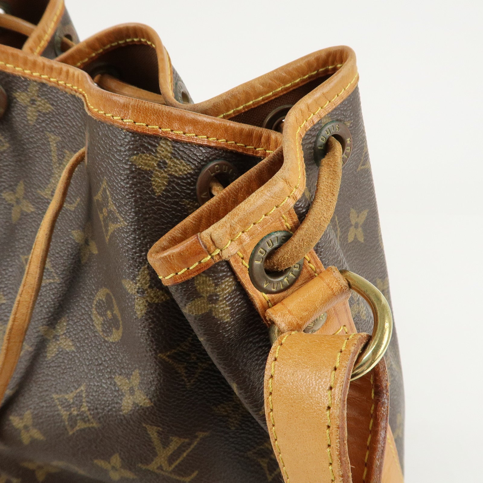 Louis Vuitton Monogram Petit Noe Shoulder Bag Brown M42226