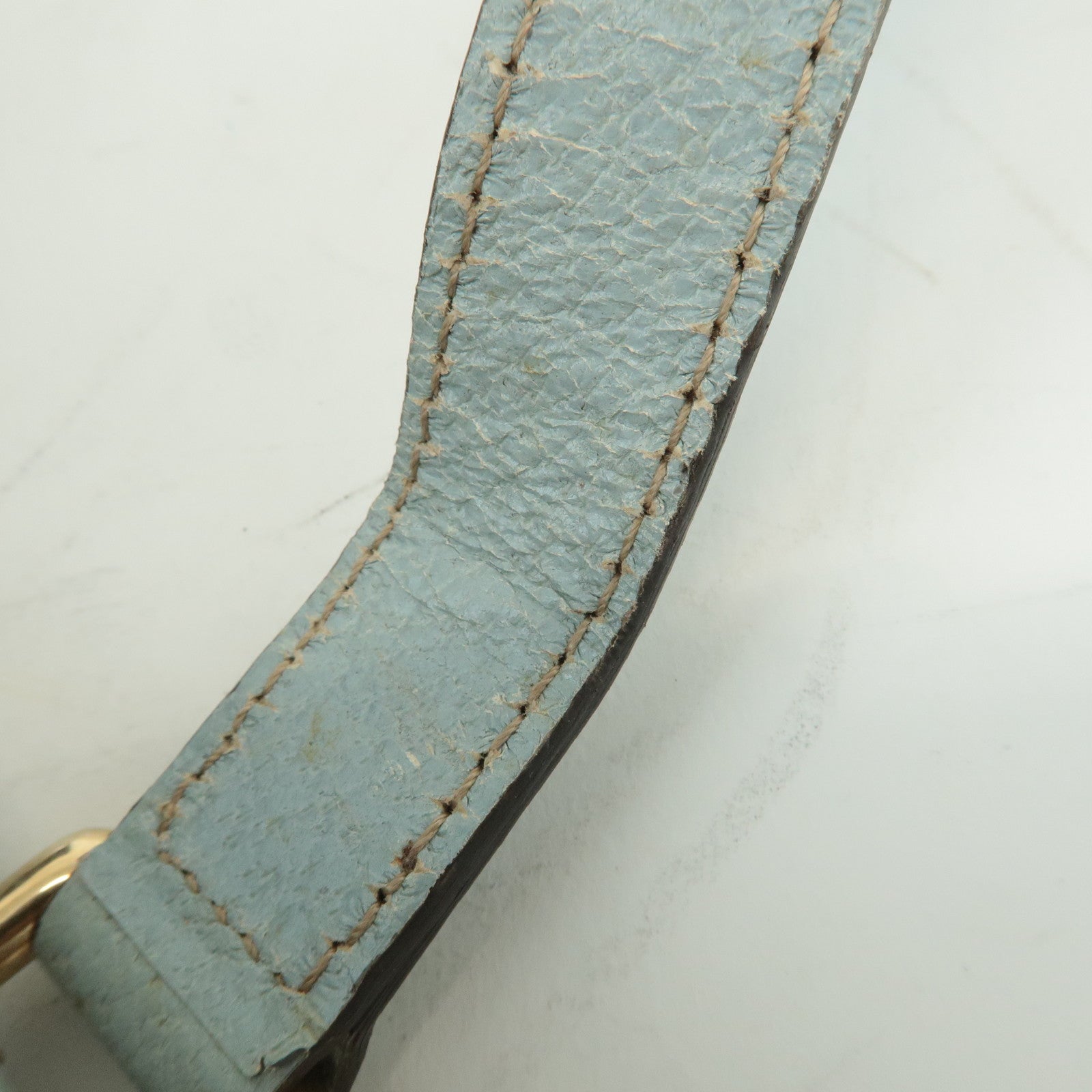 GUCCI GG Canvas Leather Shoulder Crossbody Bag Light Blue 257246