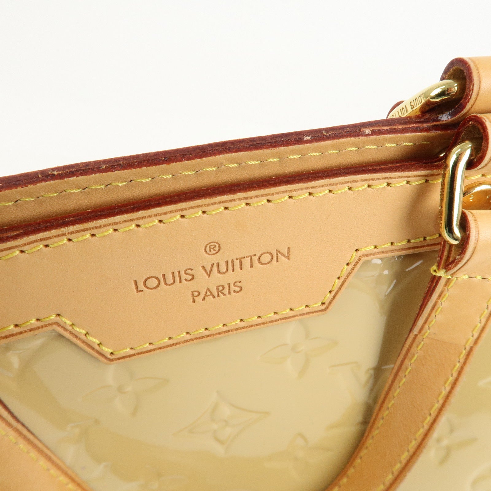 Louis Vuitton Monogram Vernis Blair MM Hand Bag Citrine M90108