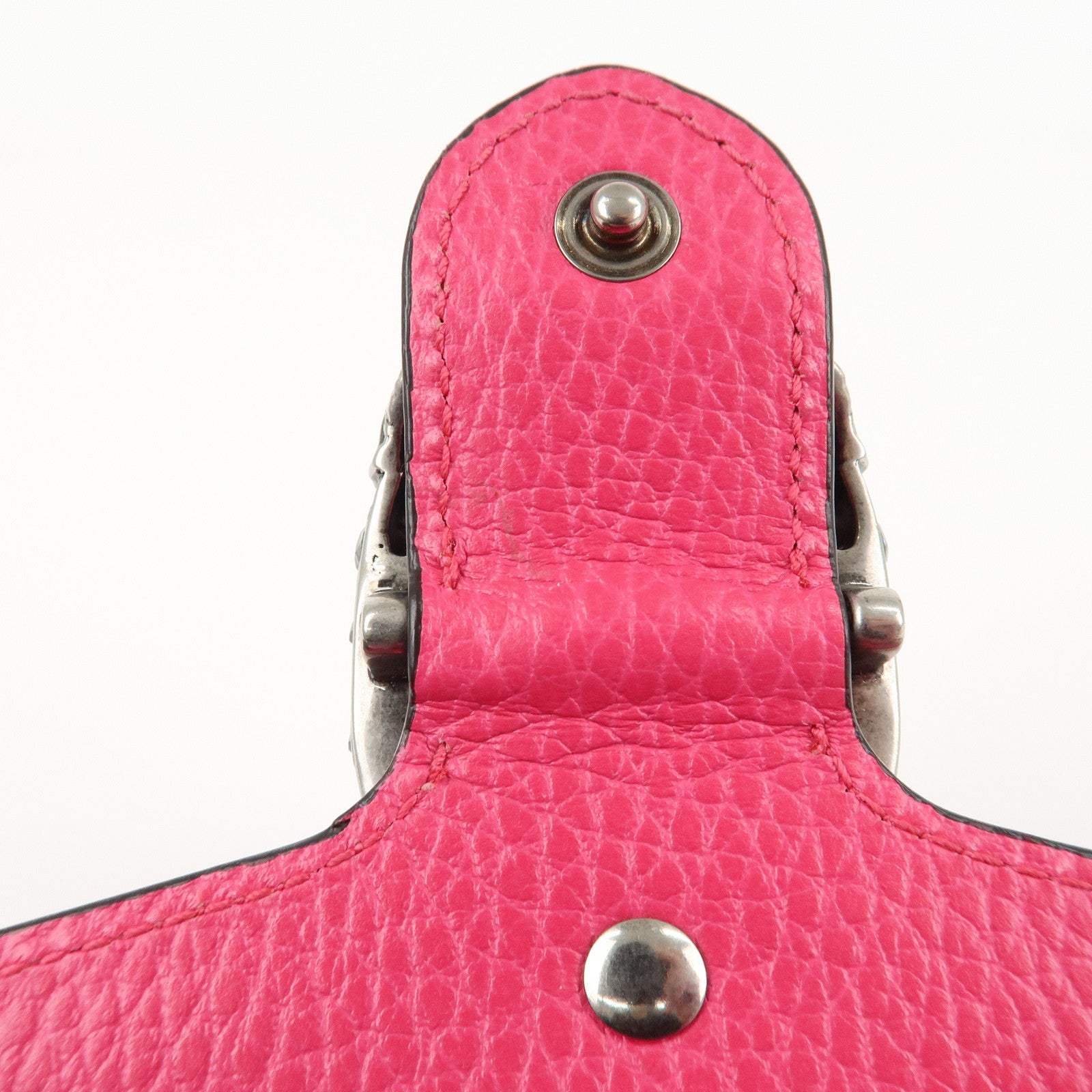 GUCCI Dionysus Leather Chain Shoulder Bag Pink 401231 Used