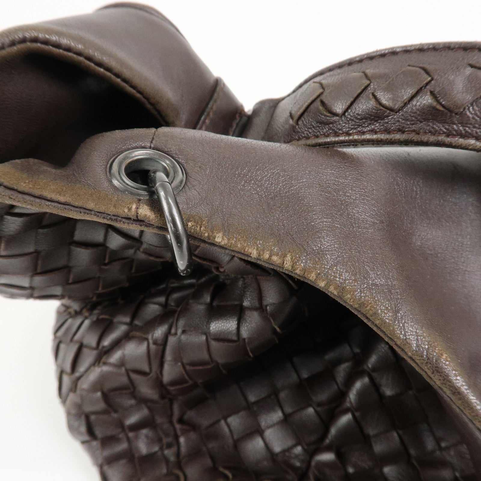 BOTTEGA VENETA Intrecciato Campana Medium Shoulder Bag 125787 Used