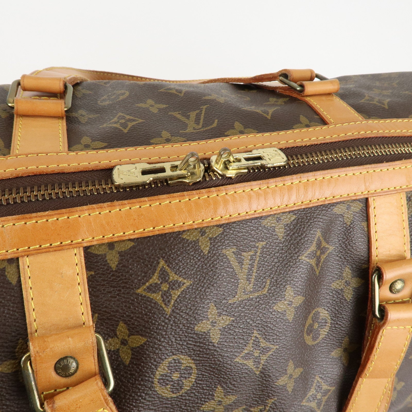 Louis Vuitton Monogram Sac Souple 55 Boston Bag Brown M41622