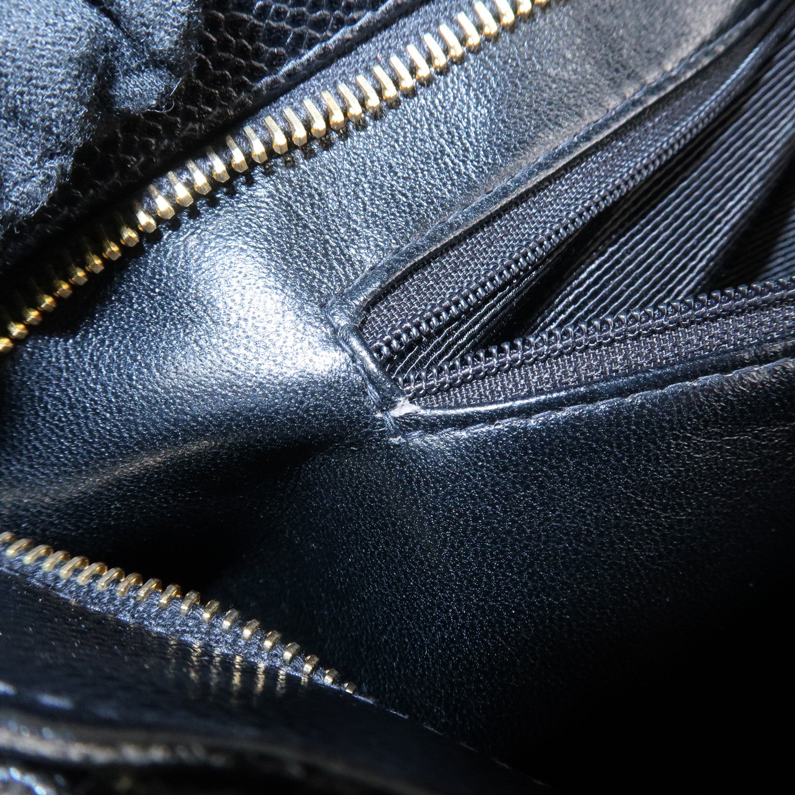 CHANEL Matelasse Caviar Skin Medalion Tote Bag Hand Bag A01804 Used