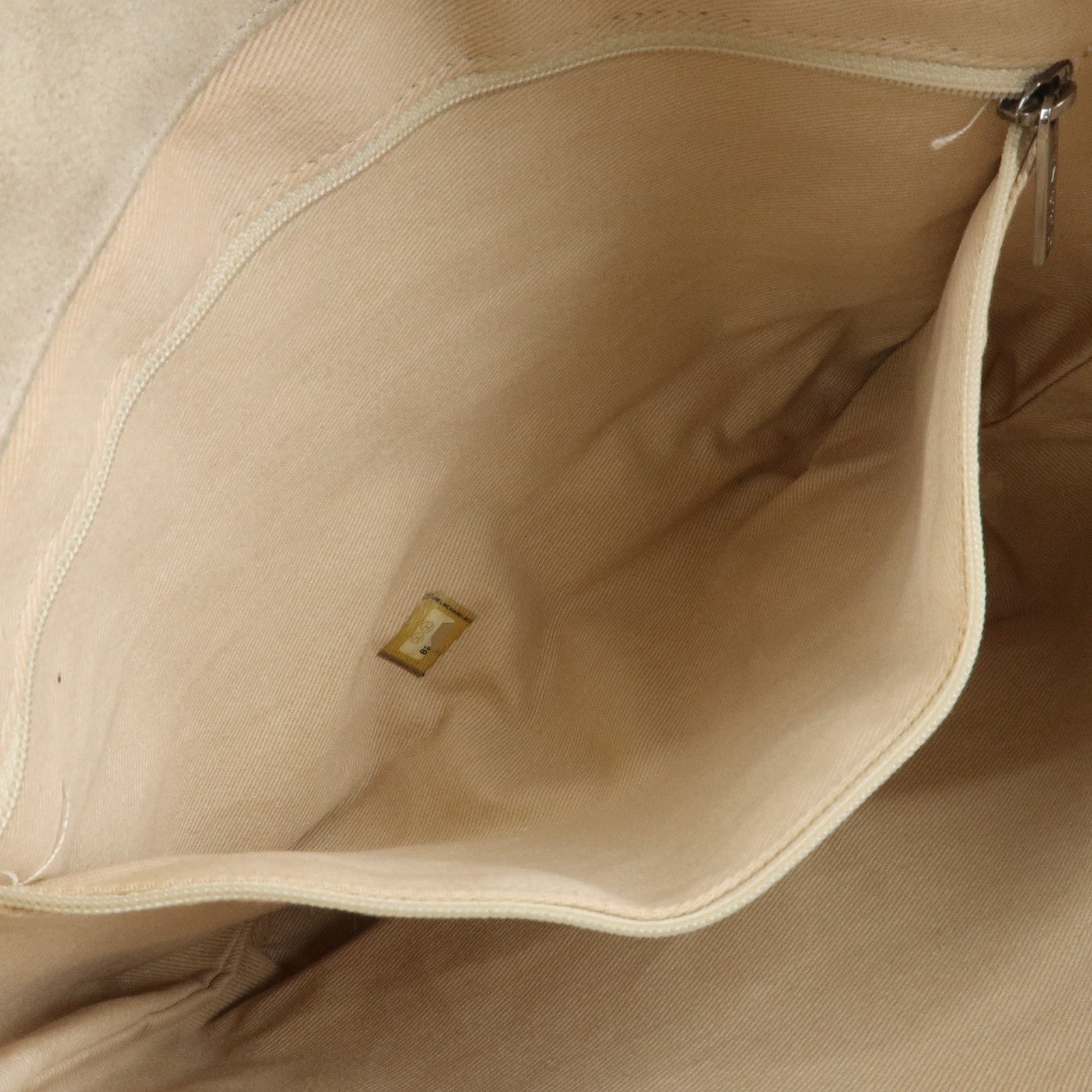 CHANEL COCO Mark Camellia Canvas Suede Tote Bag Black A21385 Used