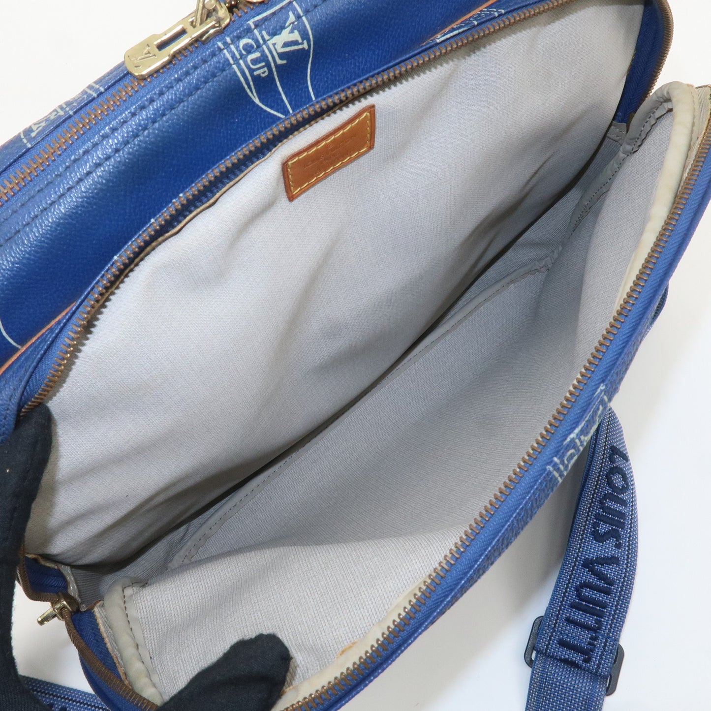 Louis Vuitton Sac Cowes LV Cup Monogram Shoulder Bag Blue M80008