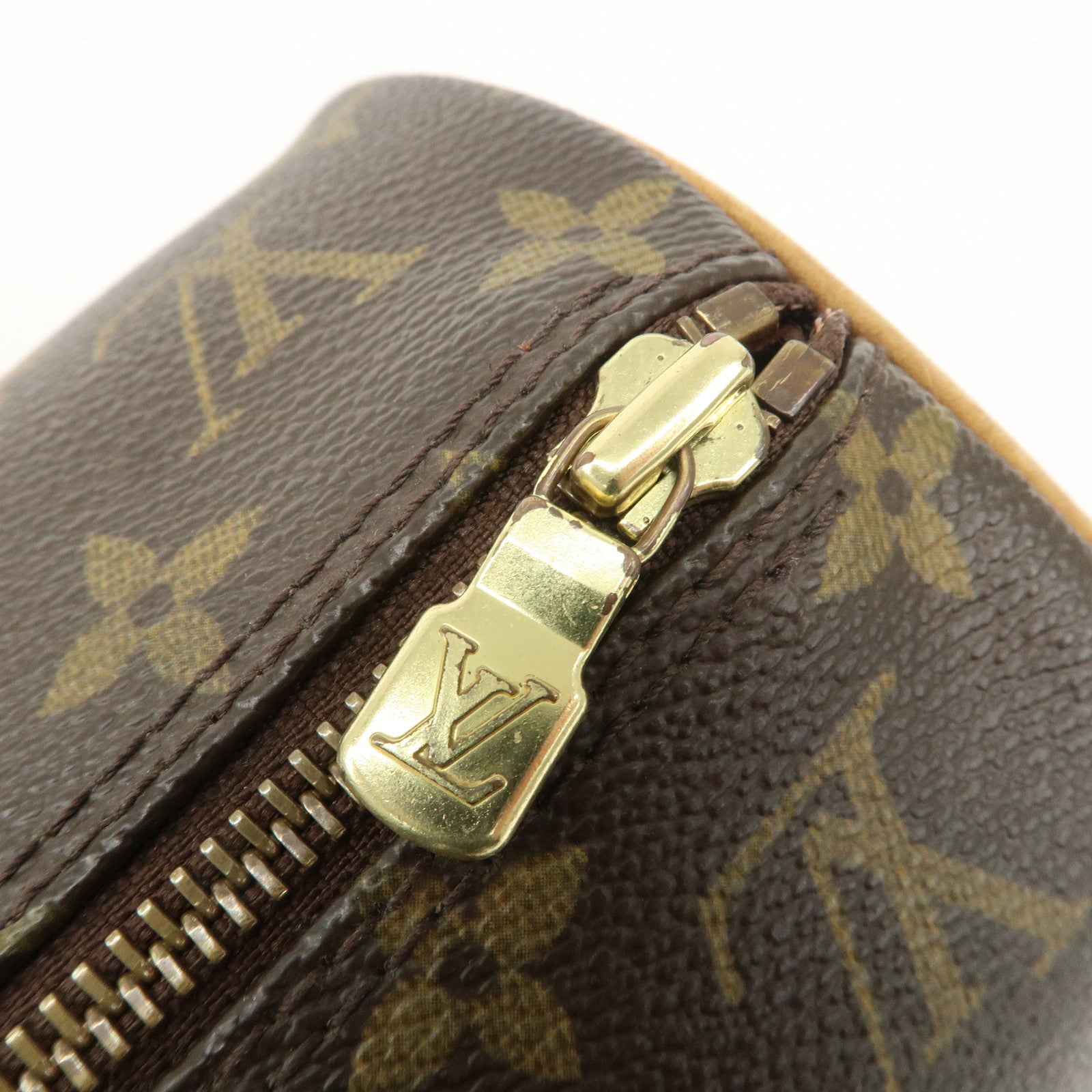 Louis Vuitton Monogram Papillon 30 Hand Bag Brown M51385 Used