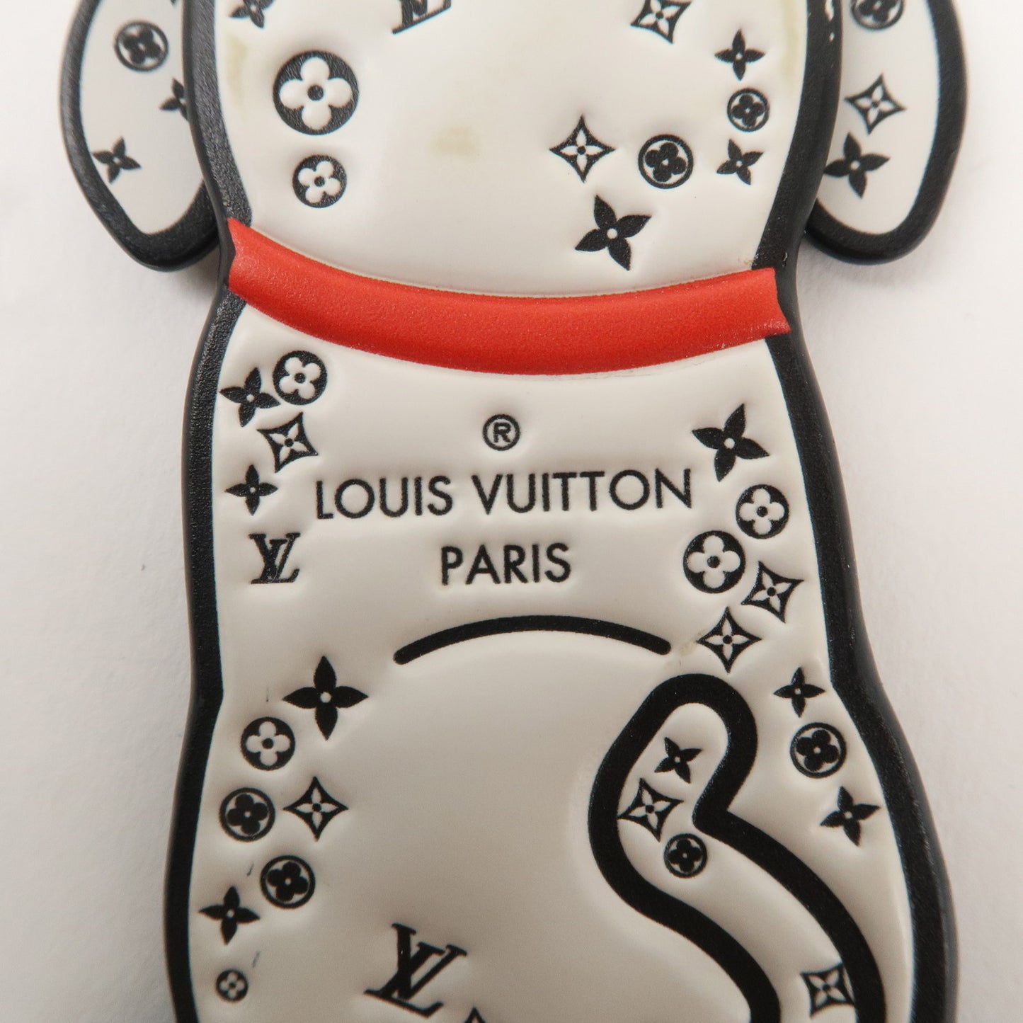 Louis Vuitton Porte Cles LV Darmata Bag Charm White Black M00748