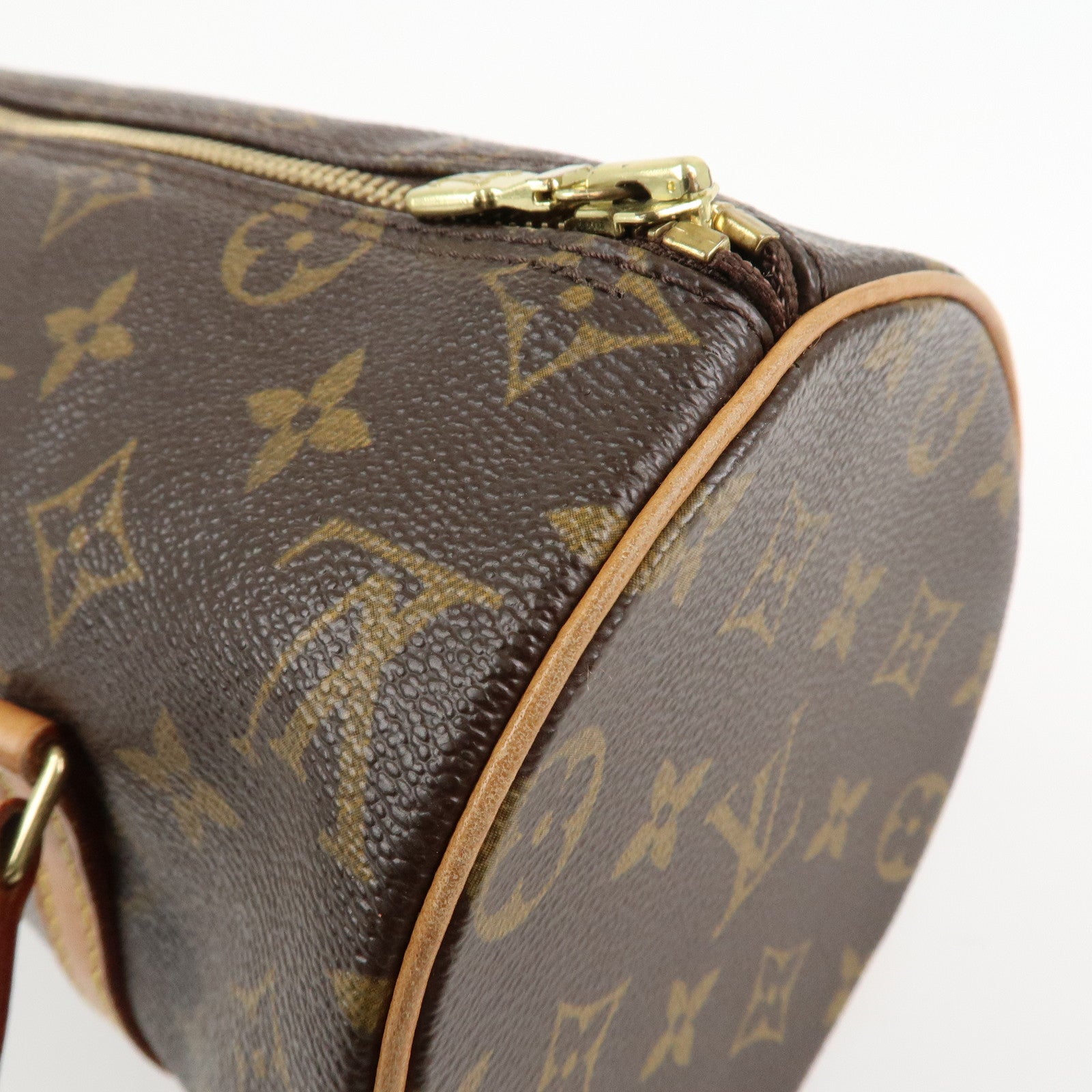 Louis Vuitton Monogram Papillon 26 Hand Bag Brown M51386 Used