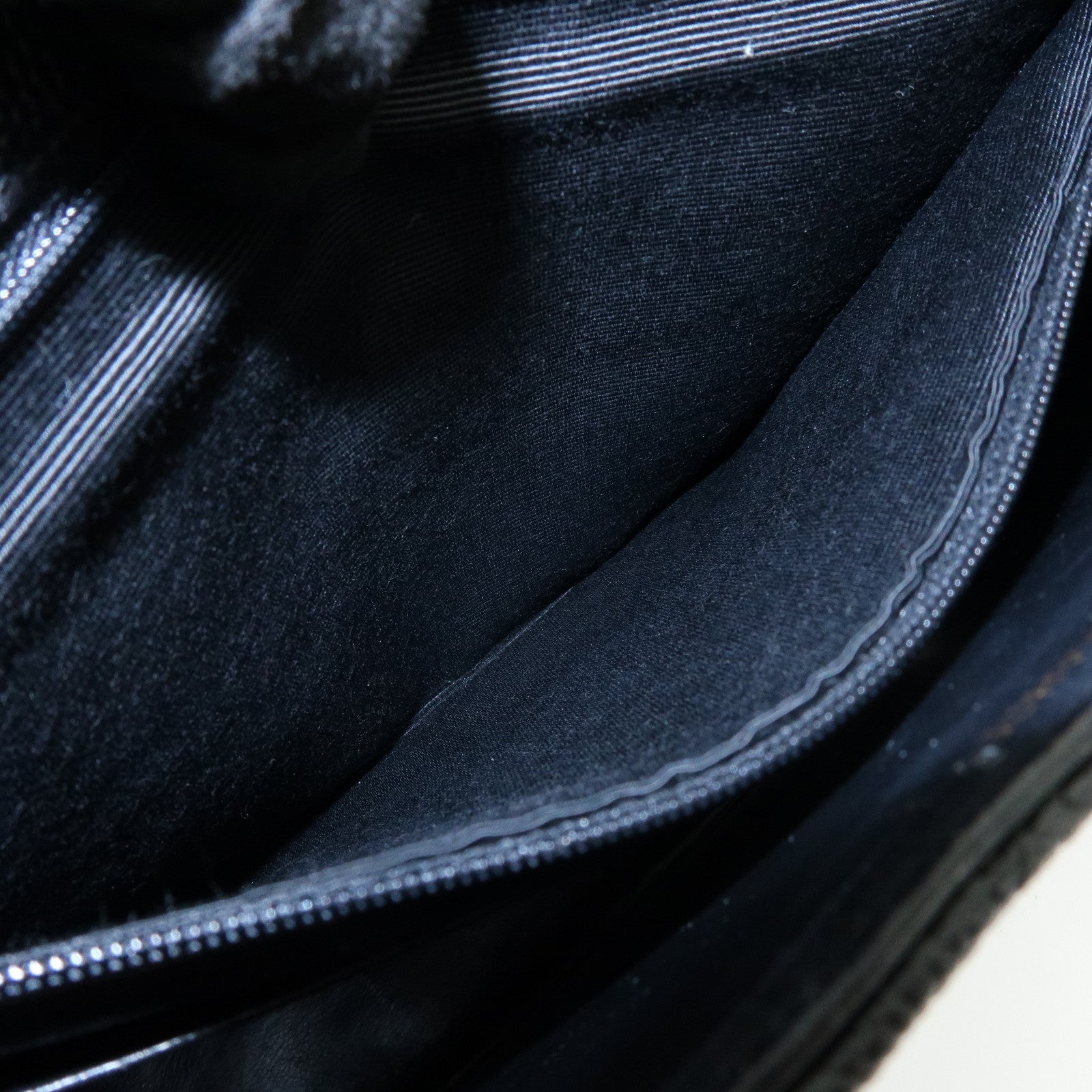 CHANEL Matelasse COCO Mark Caviarskin Chain Shoulder Bag Black