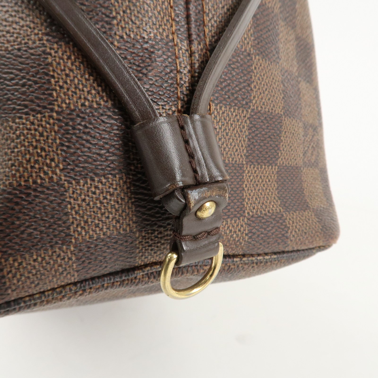 Louis Vuitton Damier Neverfull MM Tote Bag Brown M41358