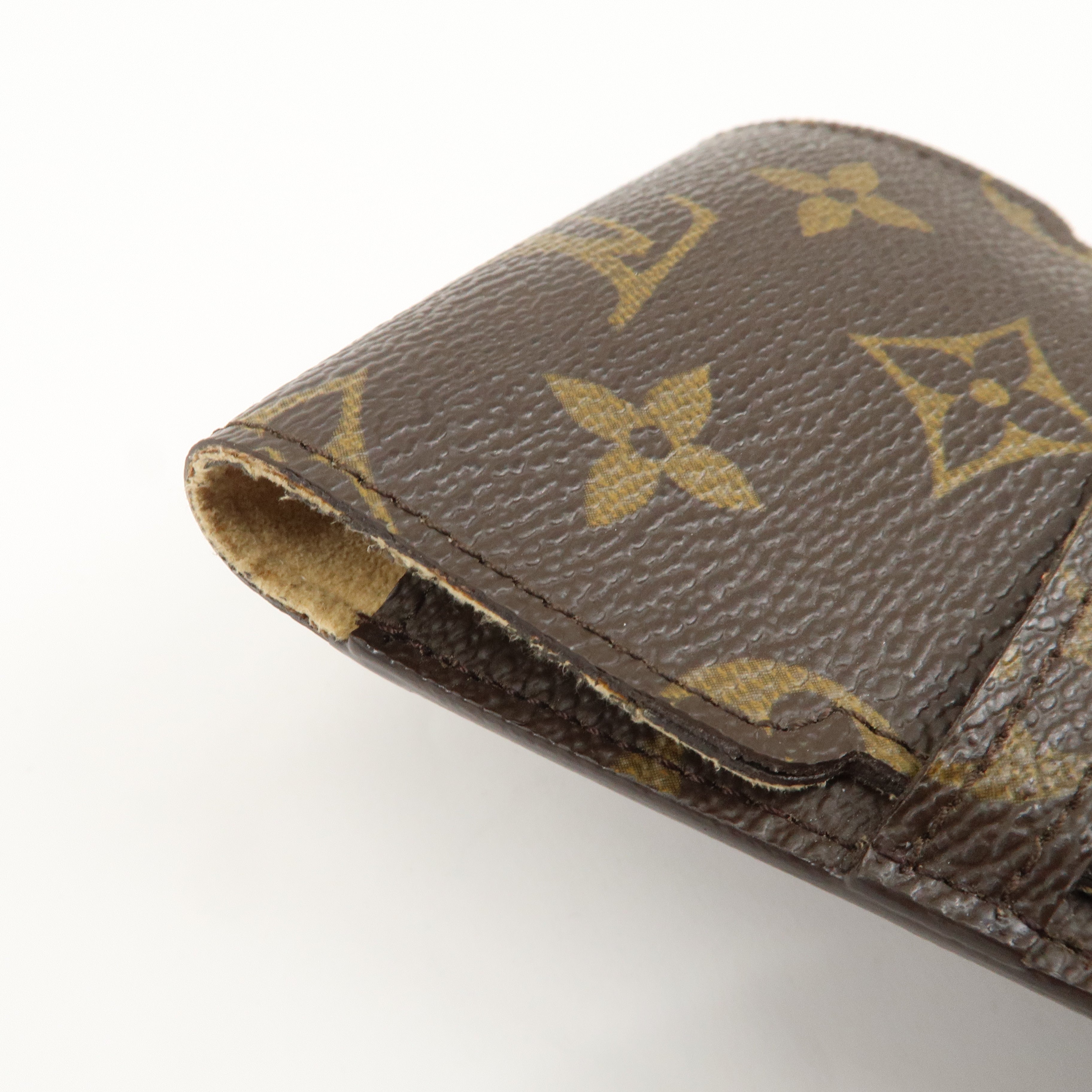 Louis Vuitton Monogram Set of 2 etui a lunettes lavel Glasses Case Used