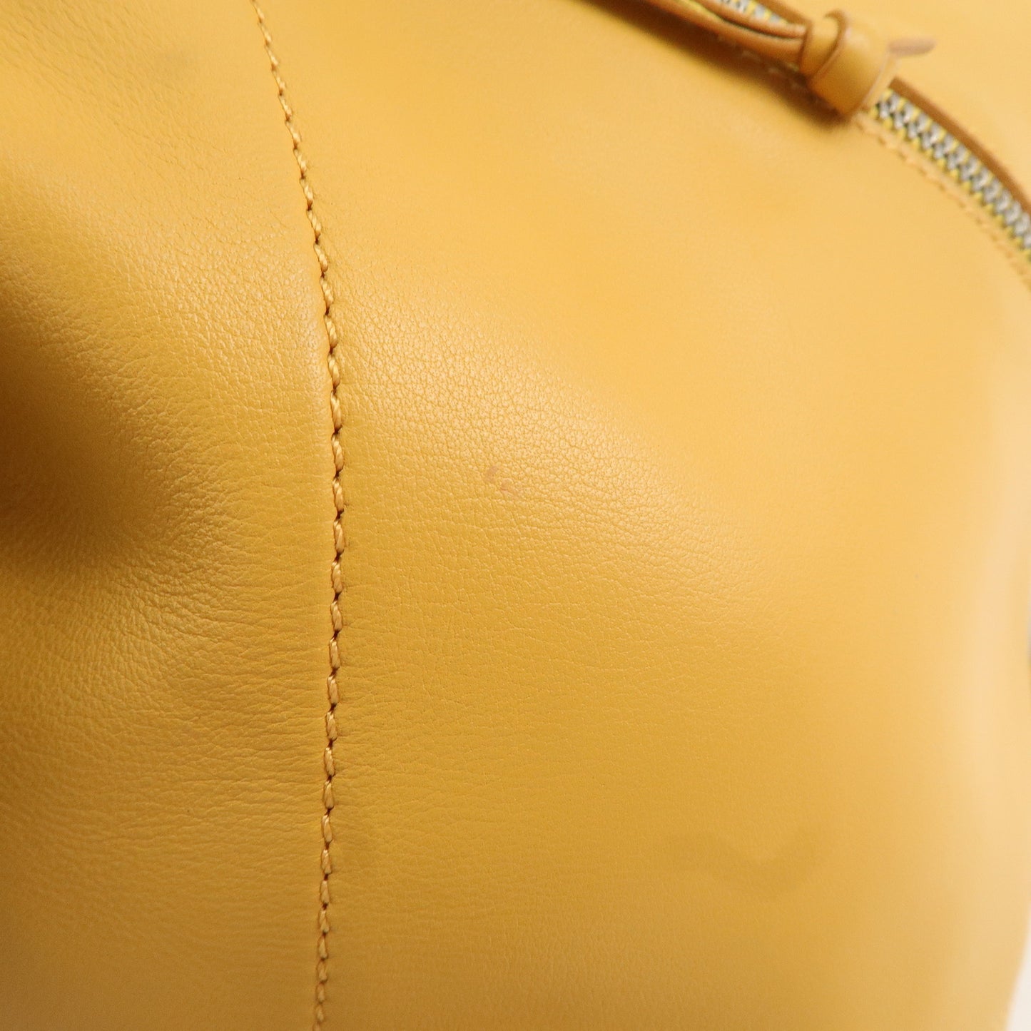 LOEWE Leather Anton Backpack Rucksack Bag Shoulder Bag Yellow