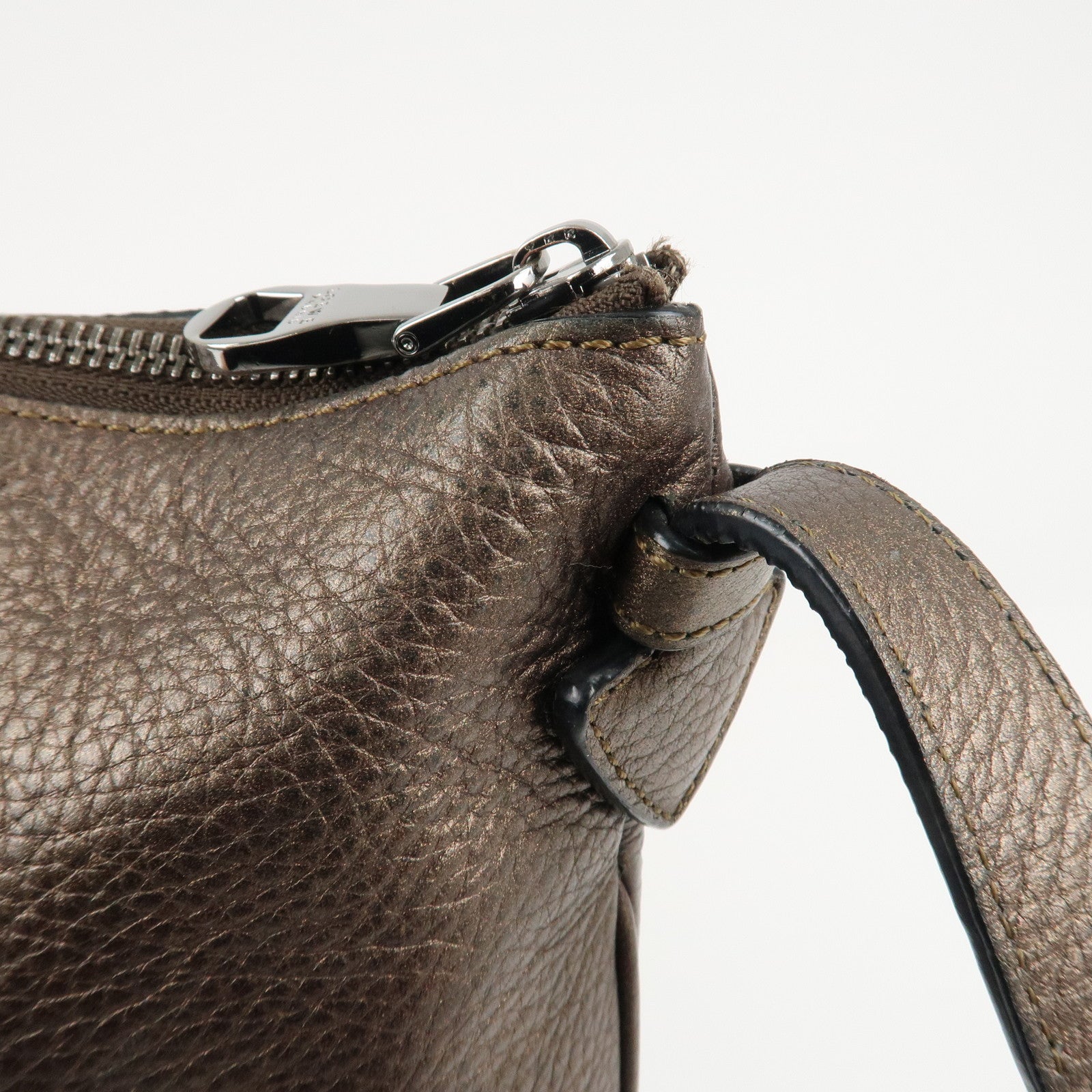 LOEWE Heritage Leather Shoulder Bag Brown *Outlet Used