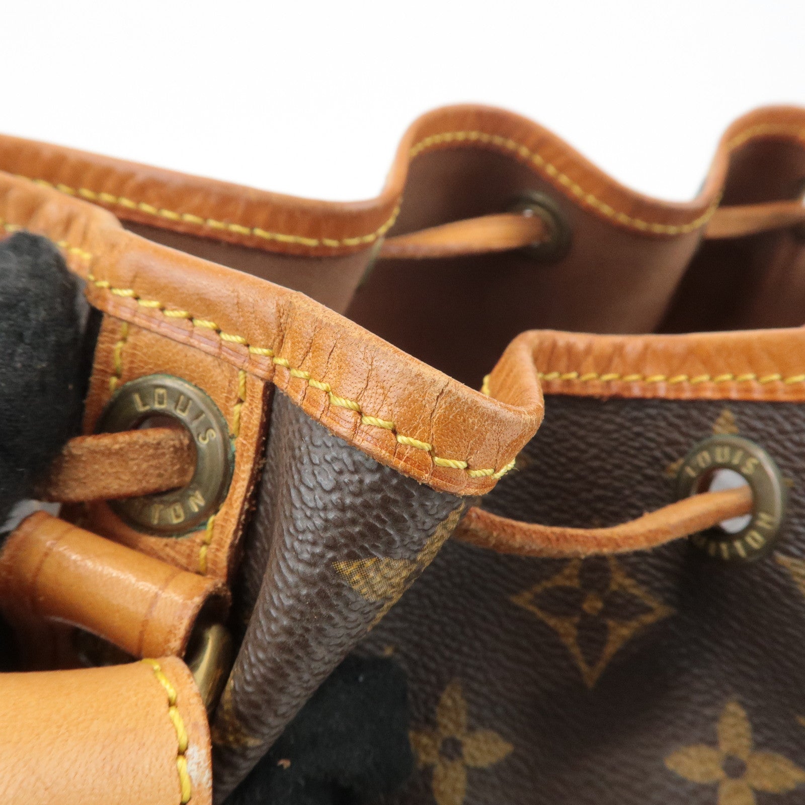 Louis Vuitton Monogram Petit Noe Shoulder Bag Brown M42226 Used