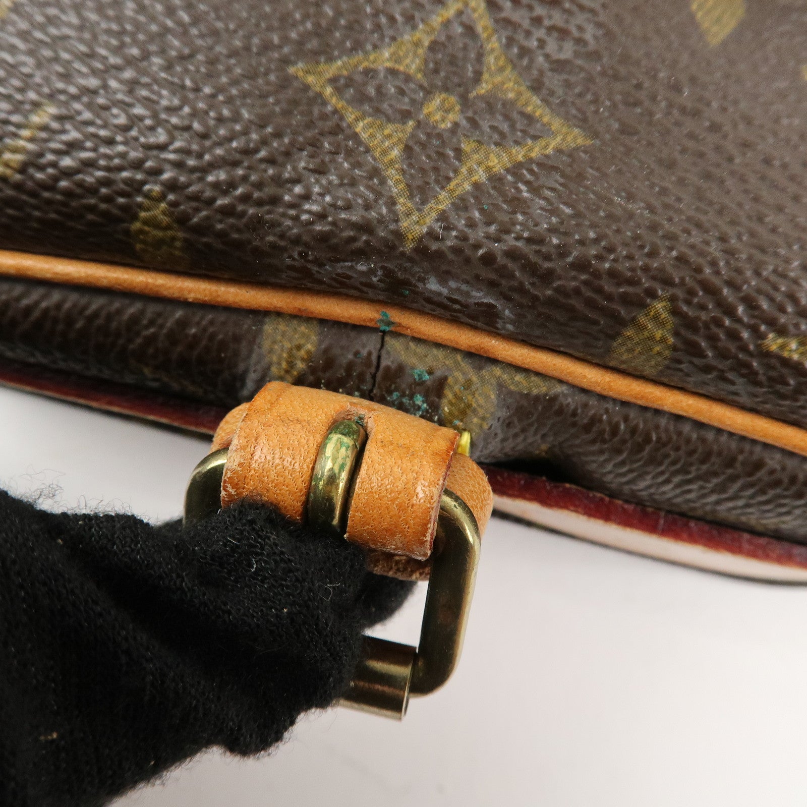 Louis Vuitton Monogram Mini Cartouchiere Shoulder Bag M51254 Used