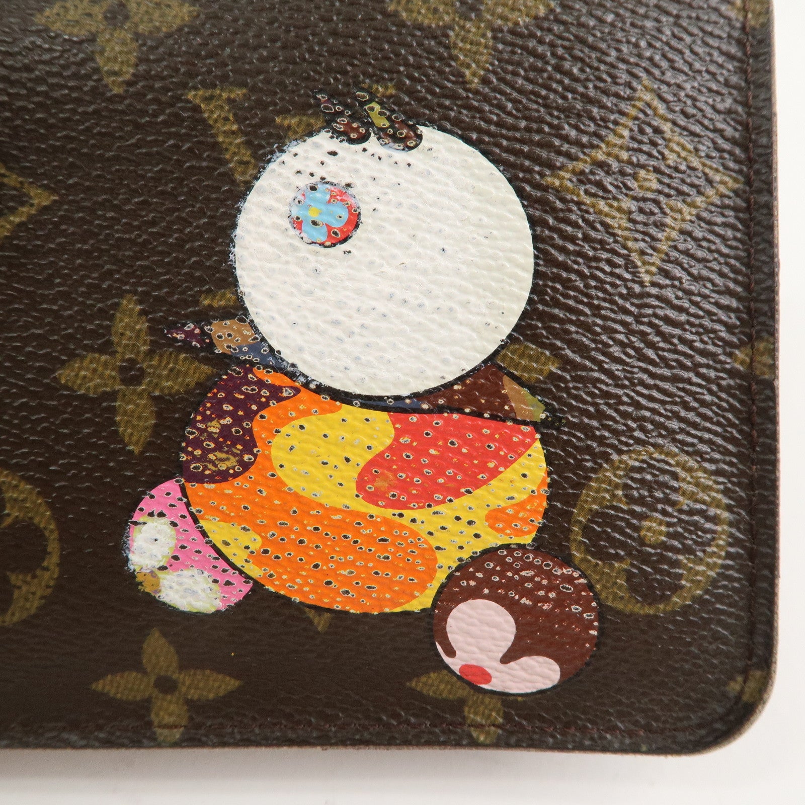 Louis Vuitton Murakami Panda Print Porte Monnaie Zip Wallet M61729