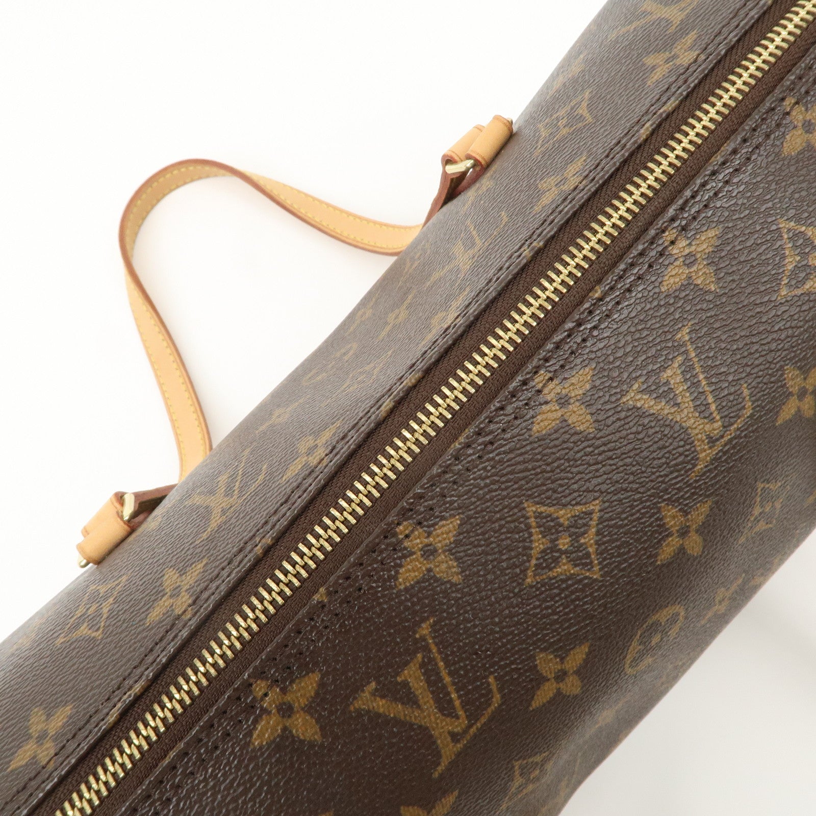 Louis Vuitton Monogram Papillon 30 Hand Bag Brown M51385 Used