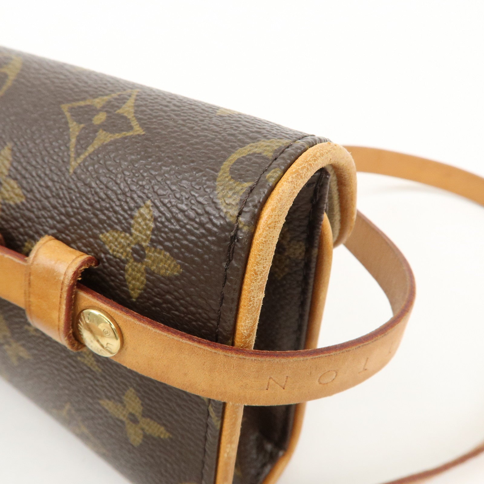 Louis Vuitton Monogram Pochette Florentine Waist Bag BeltXS M51855 Used