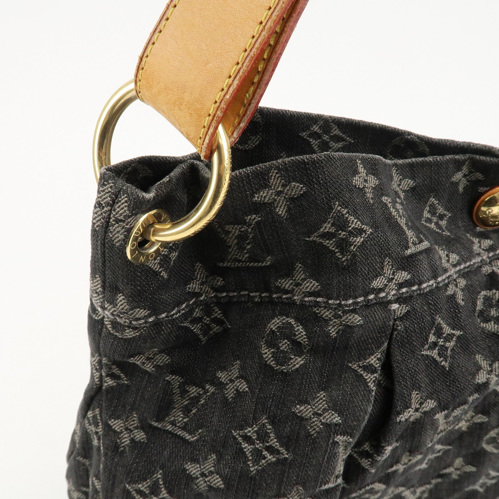 Louis Vuitton Monogram Denim Daily PM Shoulder Bag Noir M40494