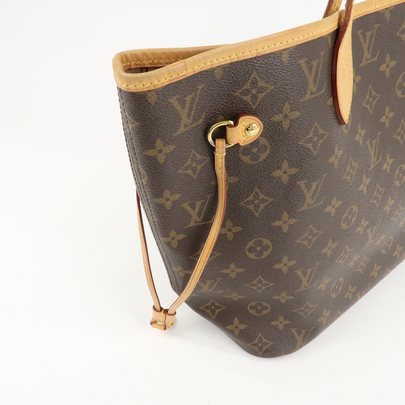 Louis Vuitton Monogram Neverfull MM Tote Bag Brown M40156