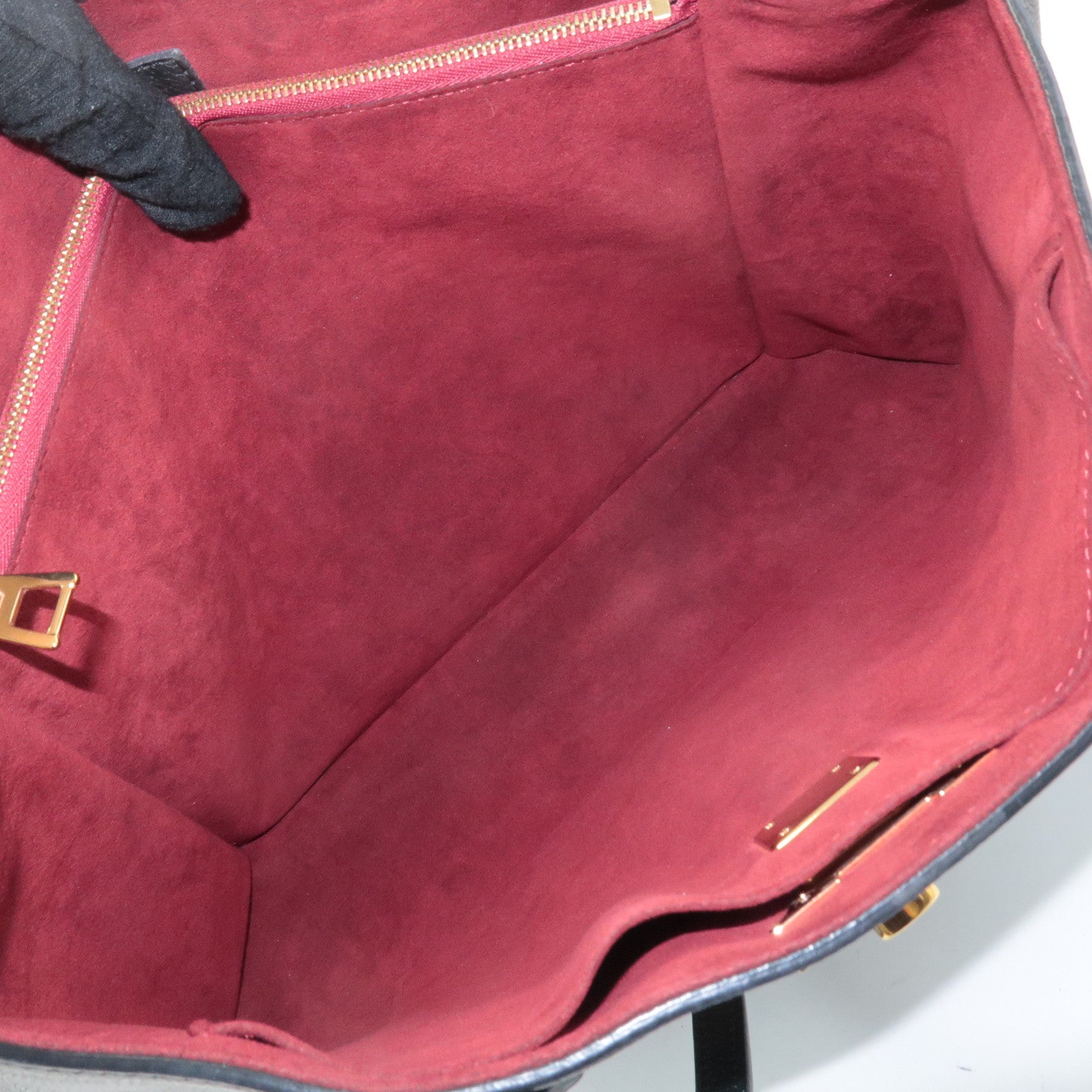 Louis Vuitton Lock Me Shopper Shoulder Bag Noir M57345 Used