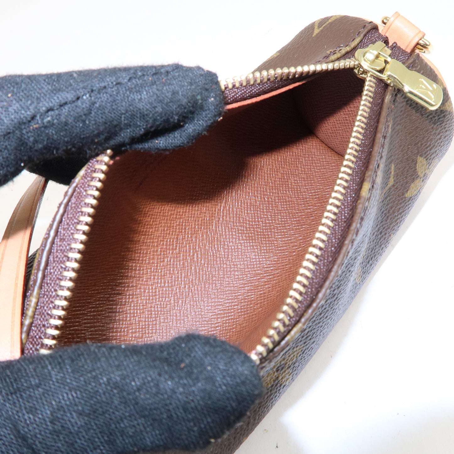 Louis Vuitton Monogram Mini Pouch for Papillon Hand Bag Brown