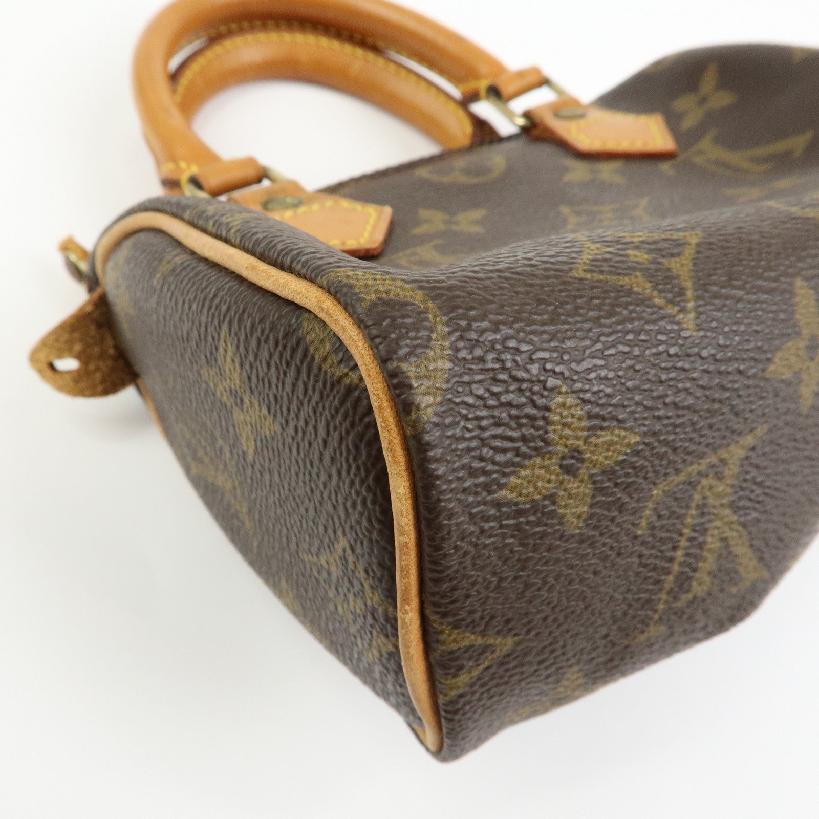 Louis Vuitton Monogram Canvas Mini Speedy Hand Bag Brown M41534