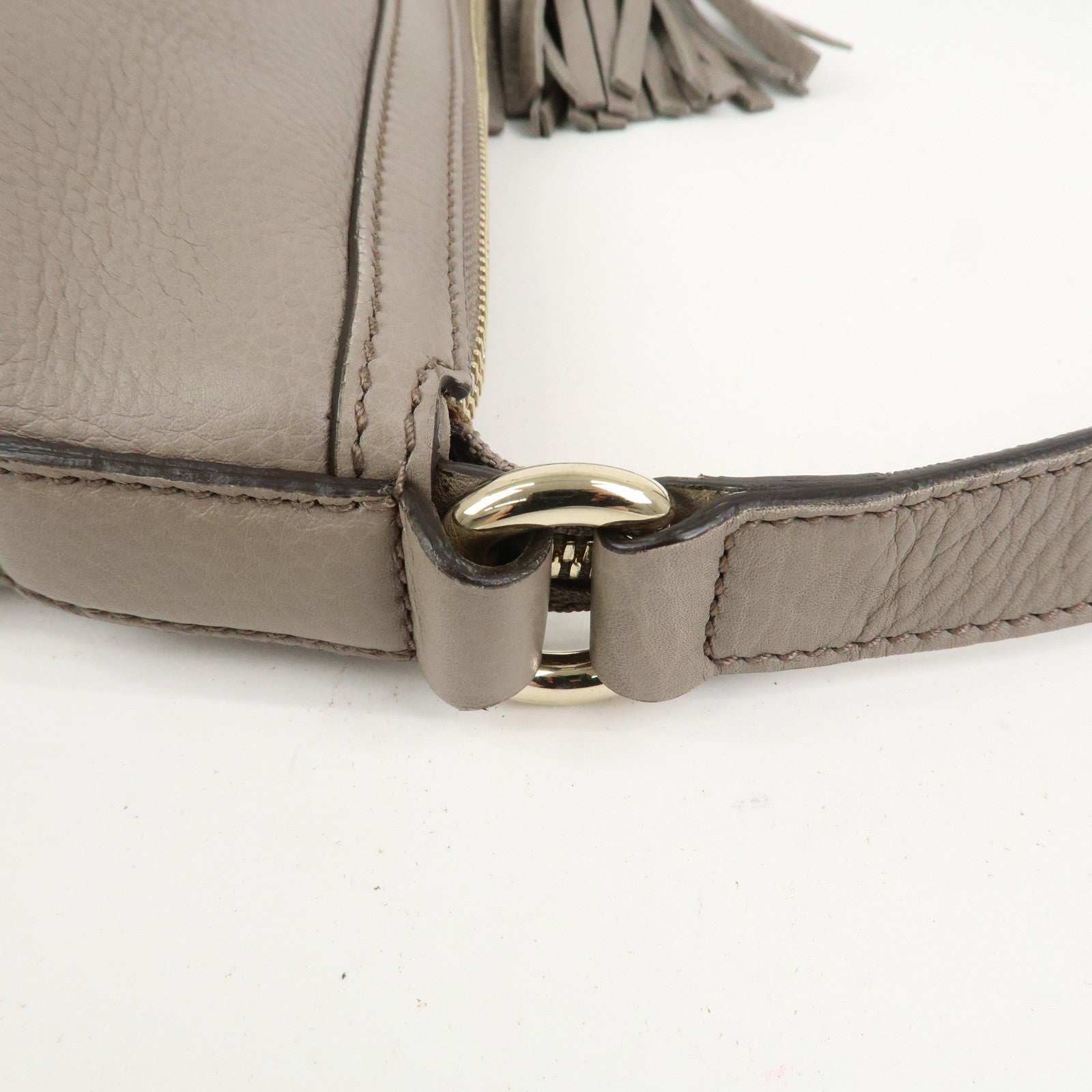 GUCCI SOHO Interlocking G Leather Shoulder Crossbody Bag 308361