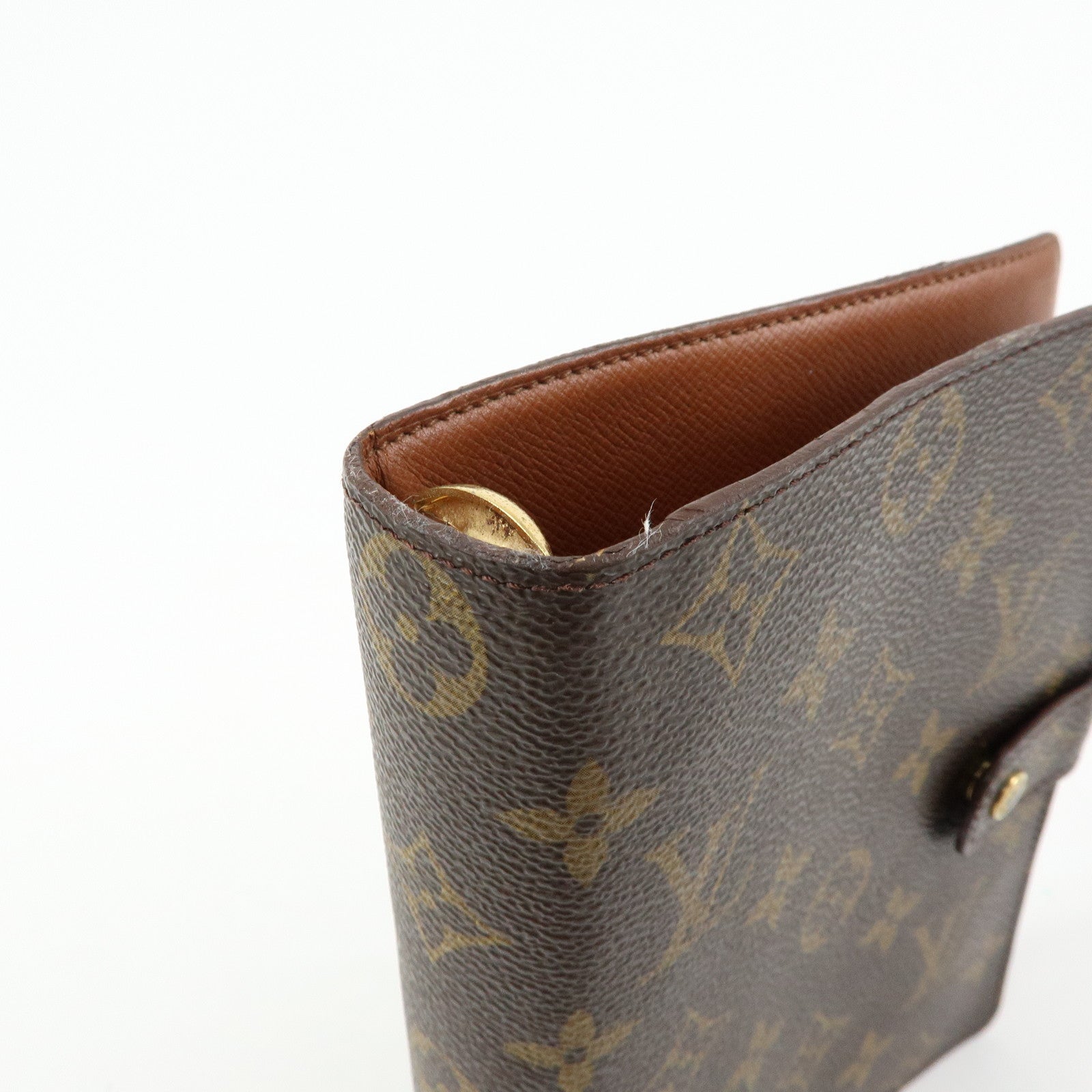 Louis Vuitton Monogram Agenda MM Planner Cover Brown R20105