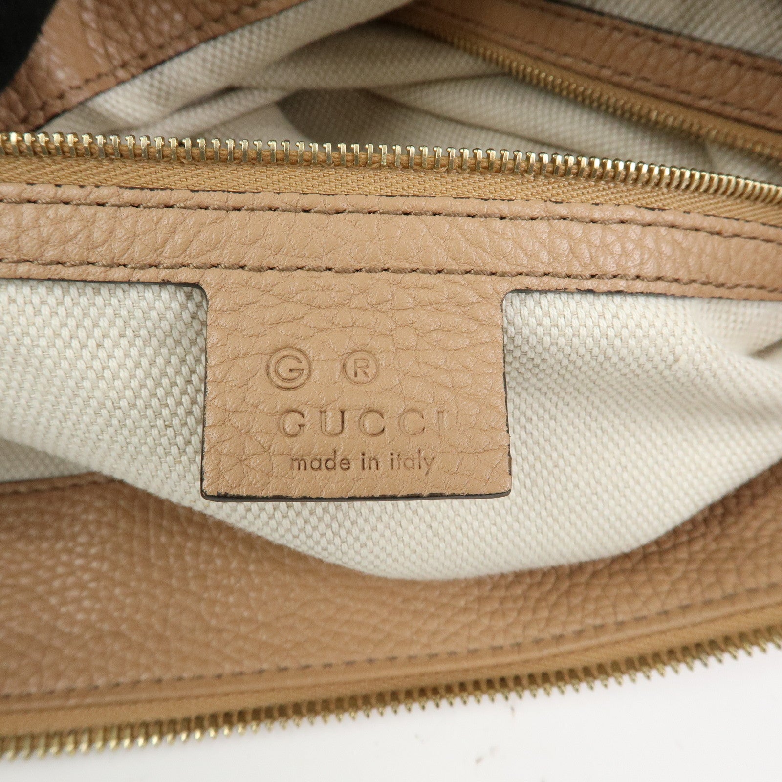 GUCCI SOHO 2Way Bag Hand Bag Shoulder Bag Beige 536194