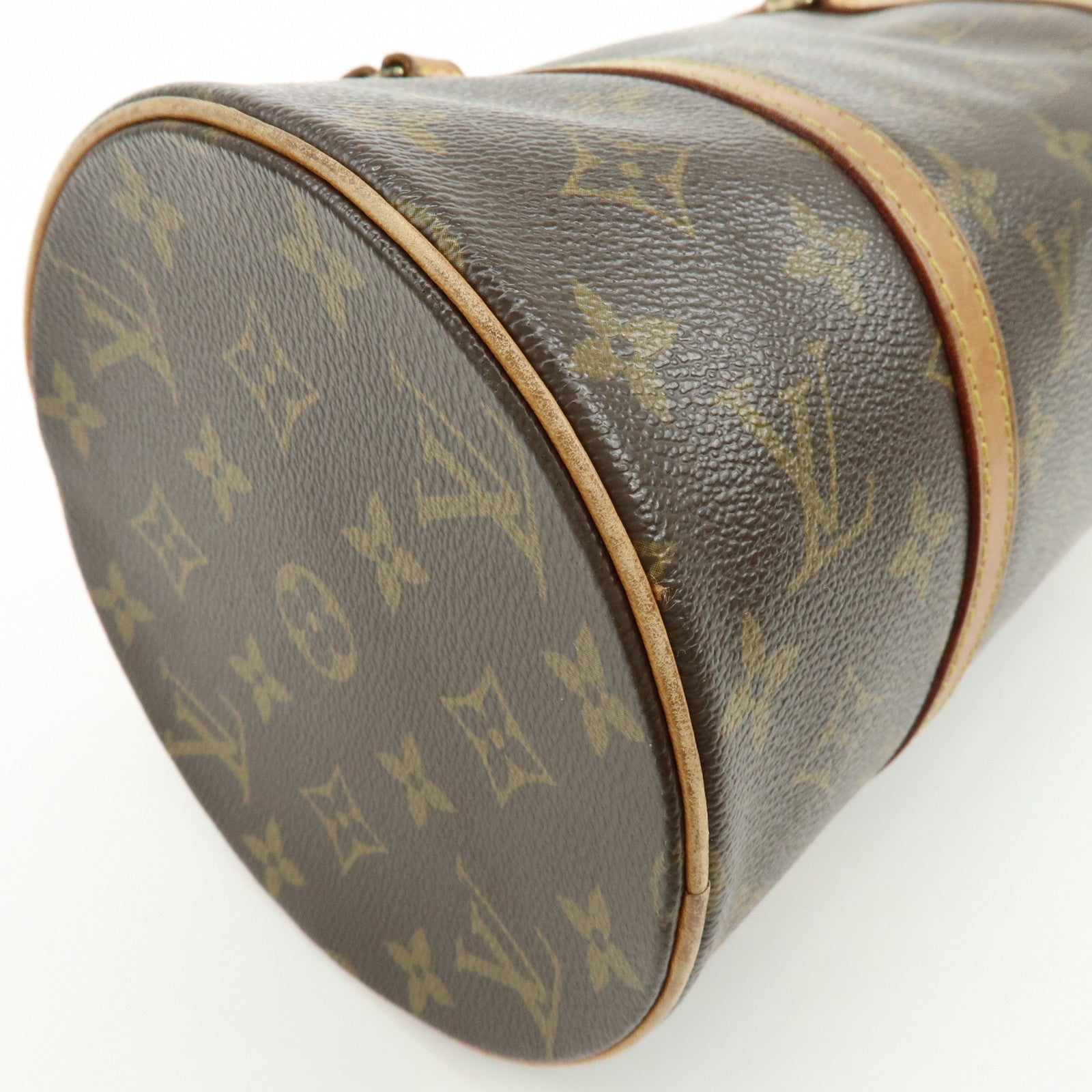 Louis Vuitton Monogram Papillon 30 Hand Bag Brown M51385