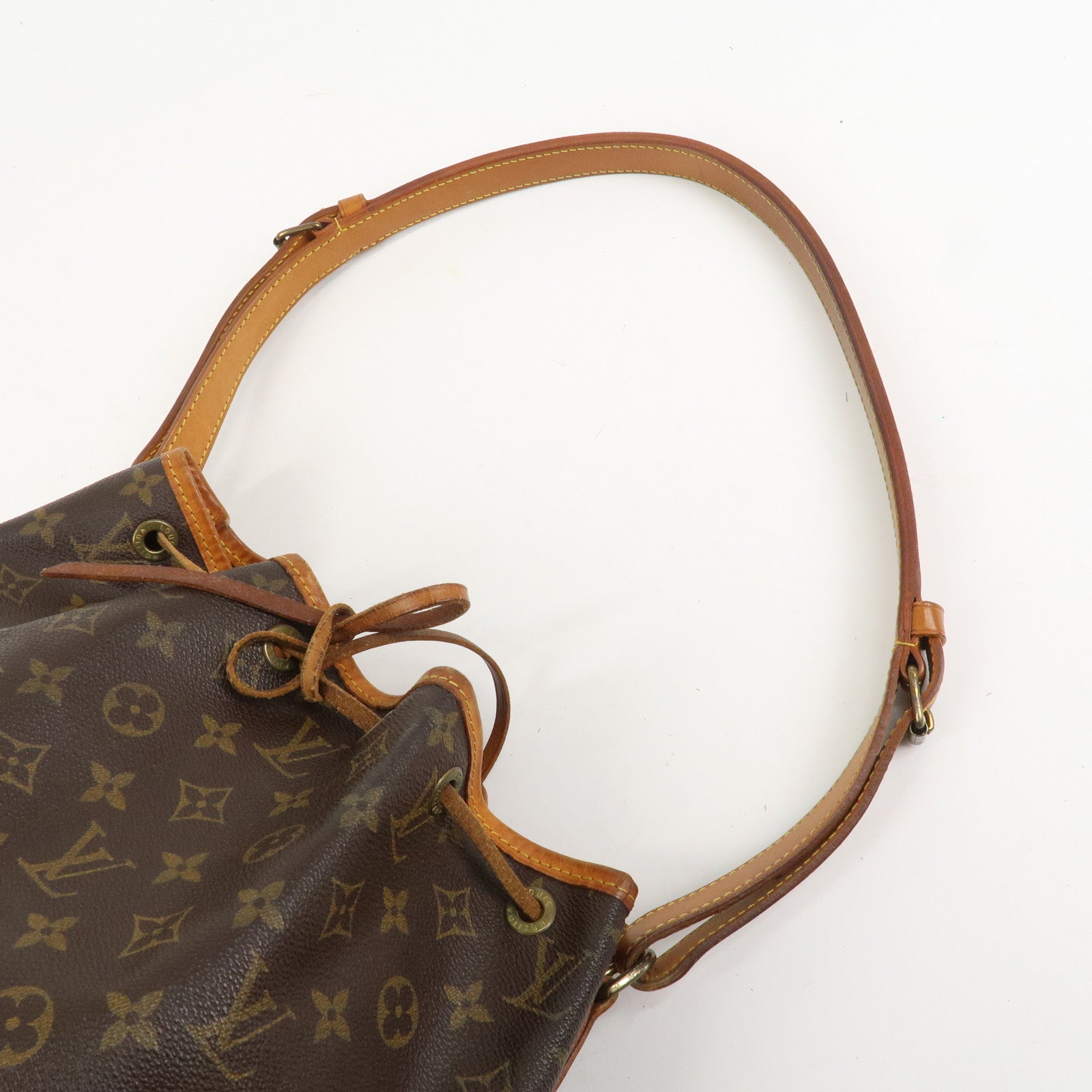 Louis Vuitton Monogram Canvas Petit Noe Shoulder Bag Brown M42226