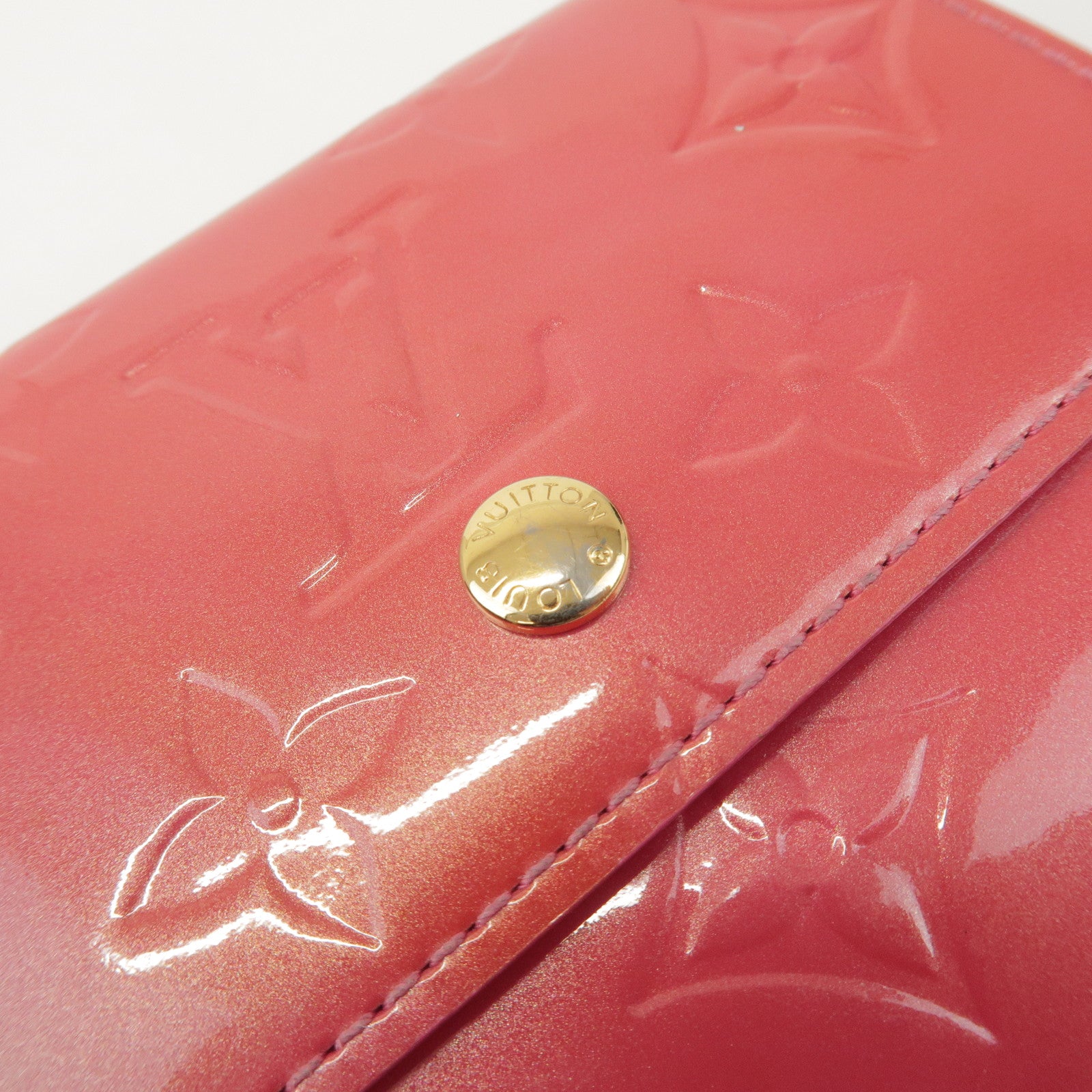 Louis Vuitton Vernis Porte Monnaie Billets Cartes Crédit M9139F