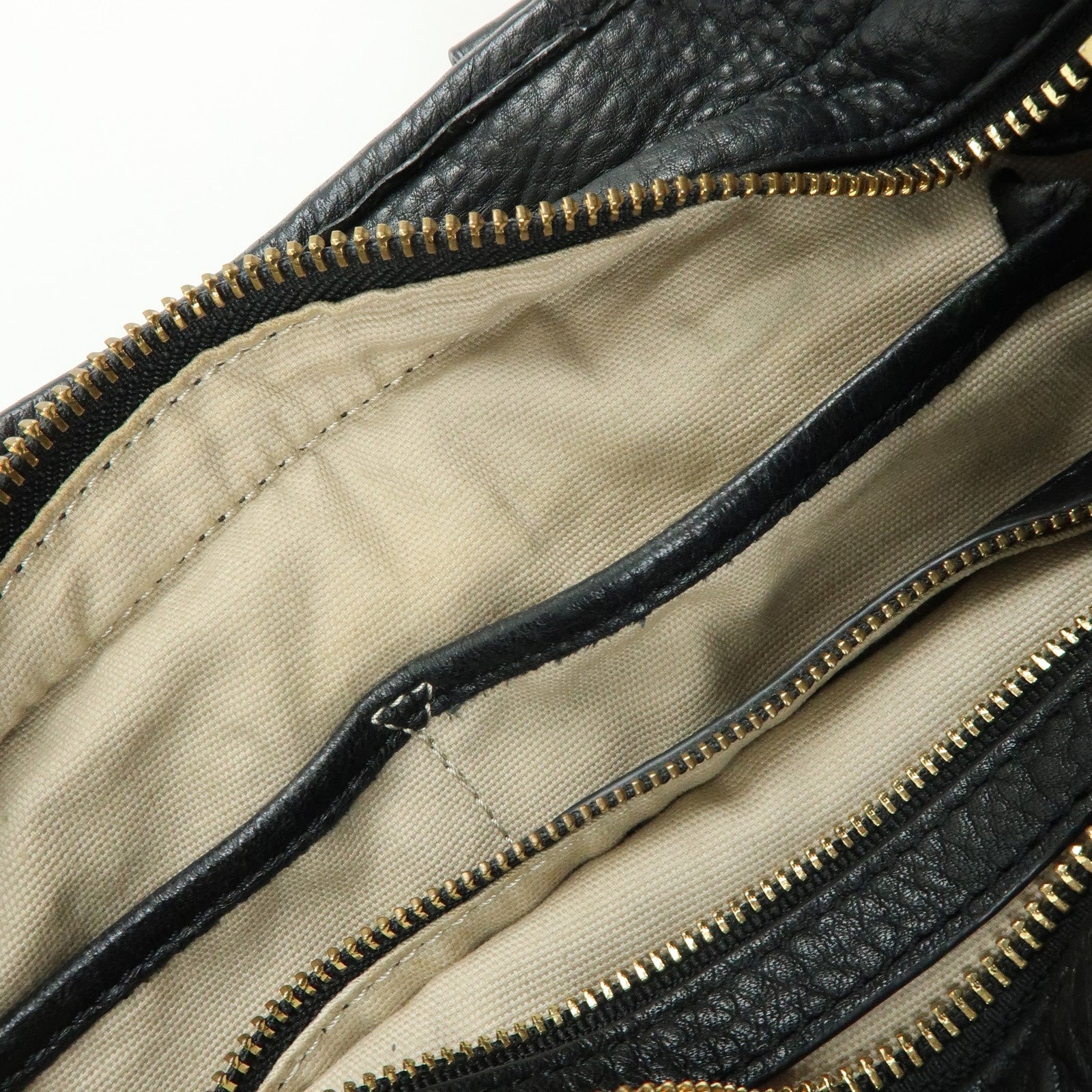 TORY BURCH Double T Leather 2Way Bag Hand Bag Shoulder Bag Black